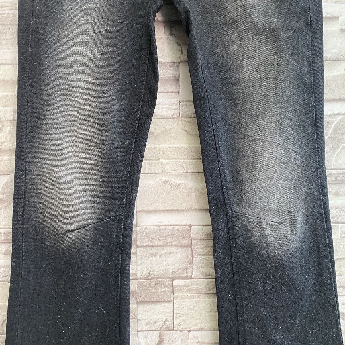 GOSTAR DE FUGA Gostar De Fuga Black Waxed Denim Flare Jeans Size US 29 - 6 Thumbnail