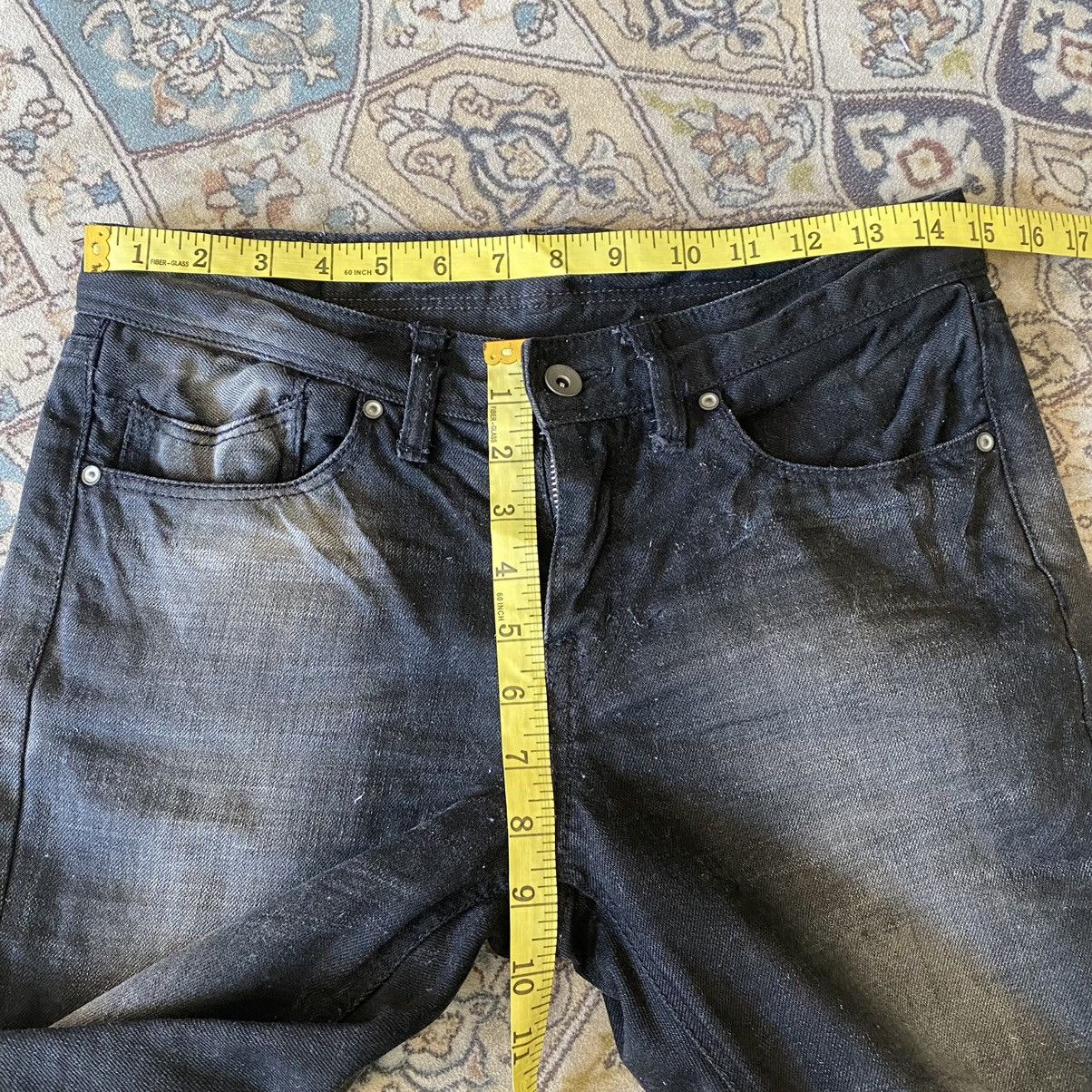 GOSTAR DE FUGA Gostar De Fuga Black Waxed Denim Flare Jeans Size US 29 - 19 Thumbnail