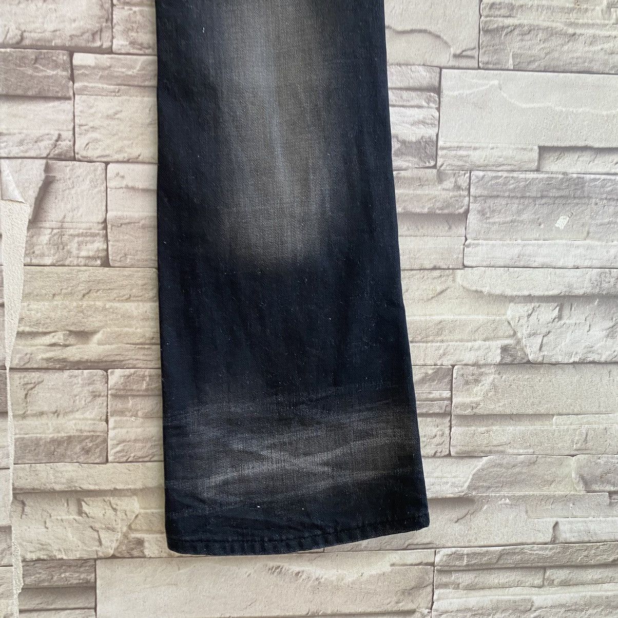 GOSTAR DE FUGA Gostar De Fuga Black Waxed Denim Flare Jeans Size US 29 - 14 Thumbnail
