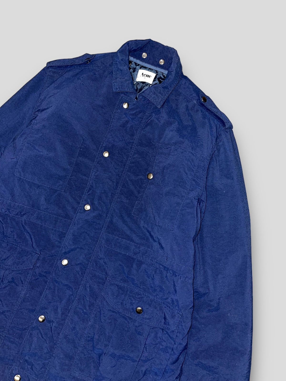 Acne Studios AW09 Acne Target Navy Transformer Coat Shirt Jacket Size US L / EU 52-54 / 3 - 4 Thumbnail