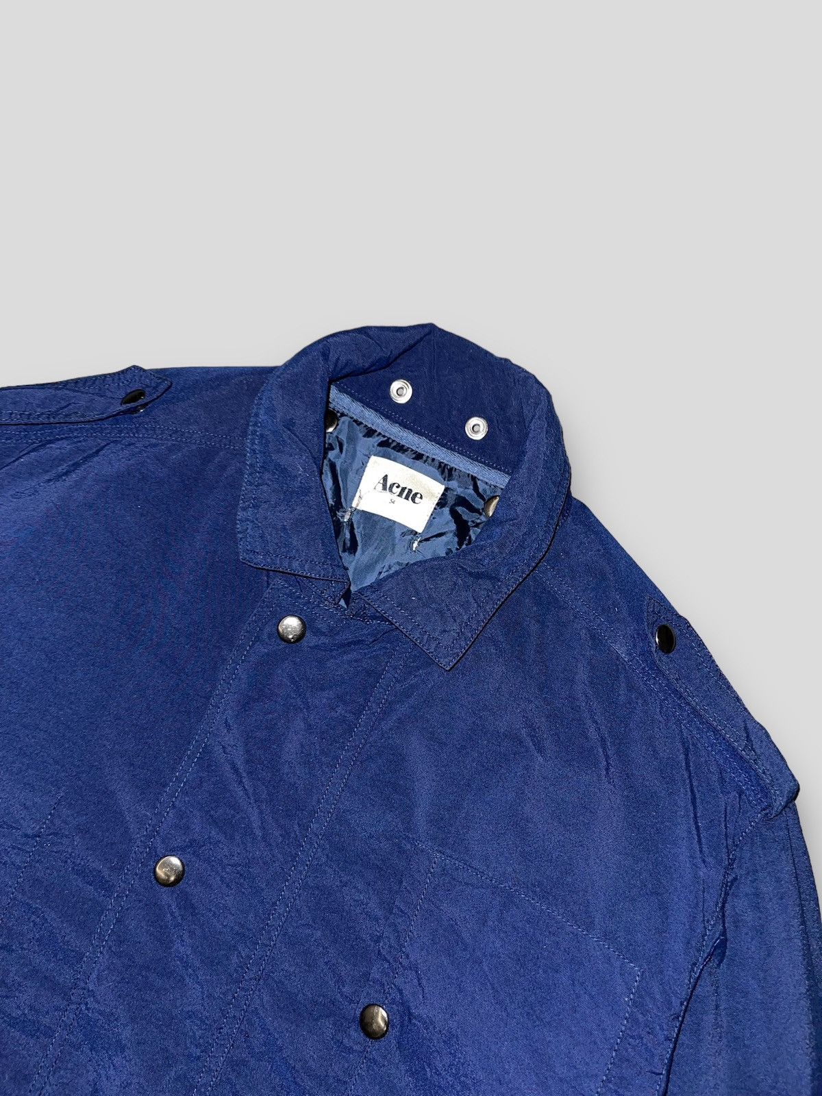 Acne Studios AW09 Acne Target Navy Transformer Coat Shirt Jacket Size US L / EU 52-54 / 3 - 10 Thumbnail
