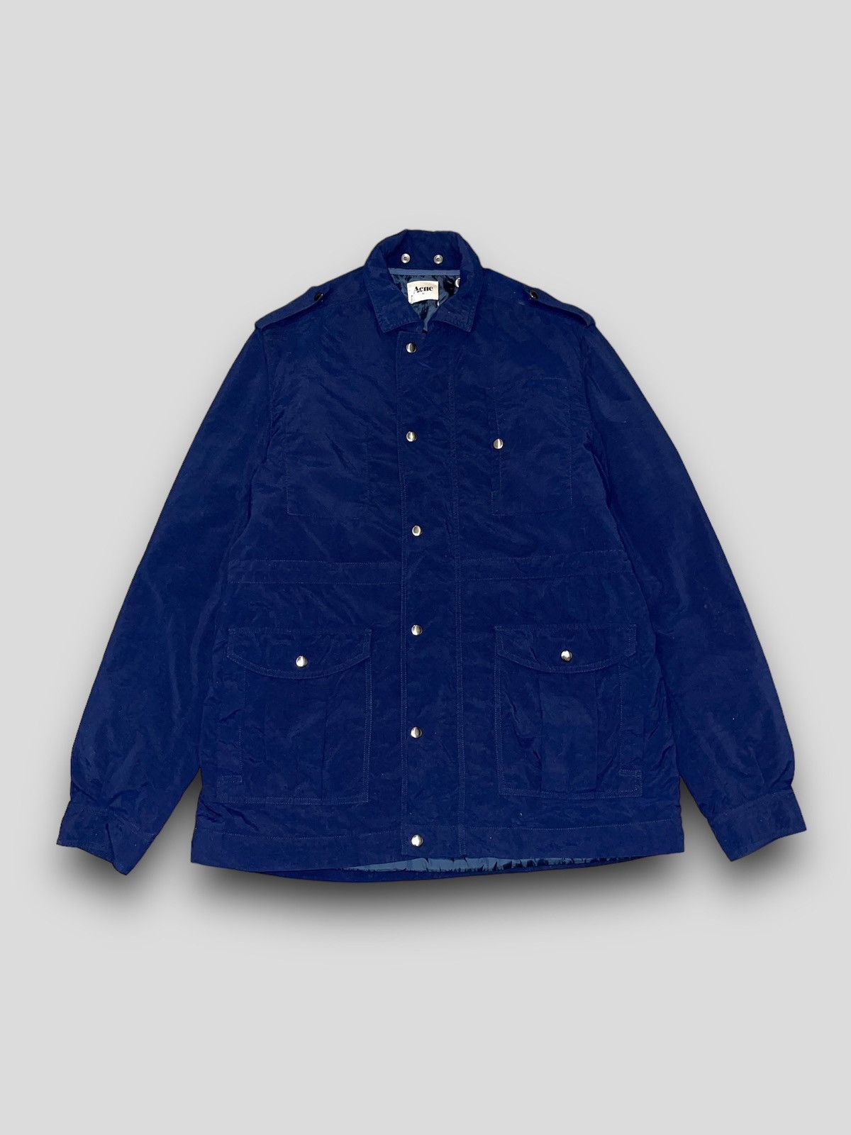 Acne Studios AW09 Acne Target Navy Transformer Coat Shirt Jacket Size US L / EU 52-54 / 3 - 1 Thumbnail