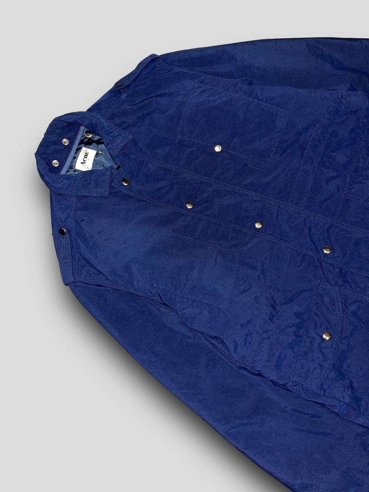Acne Studios AW09 Acne Target Navy Transformer Coat Shirt Jacket Size US L / EU 52-54 / 3 - 5 Thumbnail