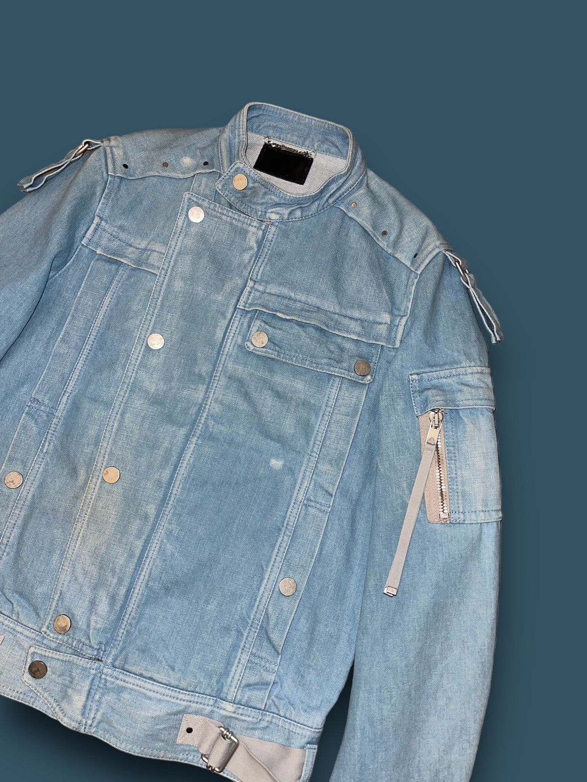 Diesel Diesel Black Gold Light Indigo Denim Light Bomber Jacket Size US M / EU 48-50 / 2 - 4 Thumbnail