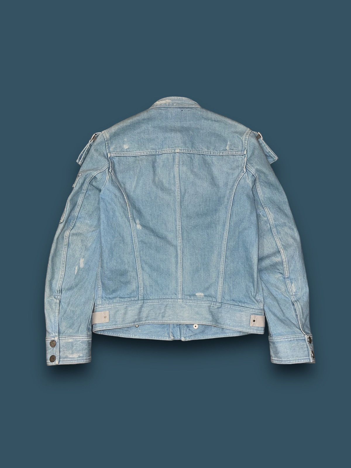 Diesel Diesel Black Gold Light Indigo Denim Light Bomber Jacket Size US M / EU 48-50 / 2 - 6 Thumbnail