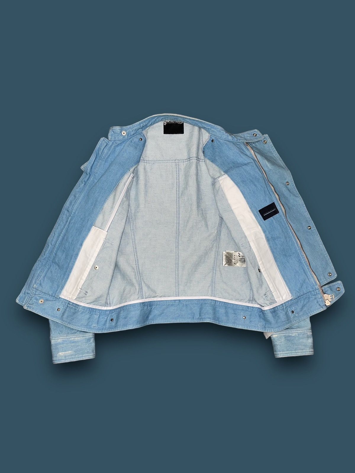 Diesel Diesel Black Gold Light Indigo Denim Light Bomber Jacket Size US M / EU 48-50 / 2 - 9 Thumbnail