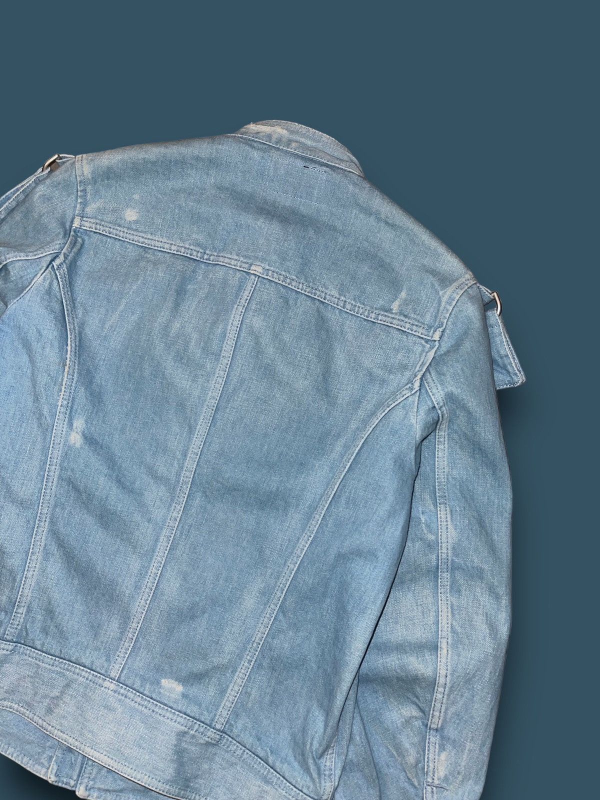Diesel Diesel Black Gold Light Indigo Denim Light Bomber Jacket Size US M / EU 48-50 / 2 - 8 Thumbnail