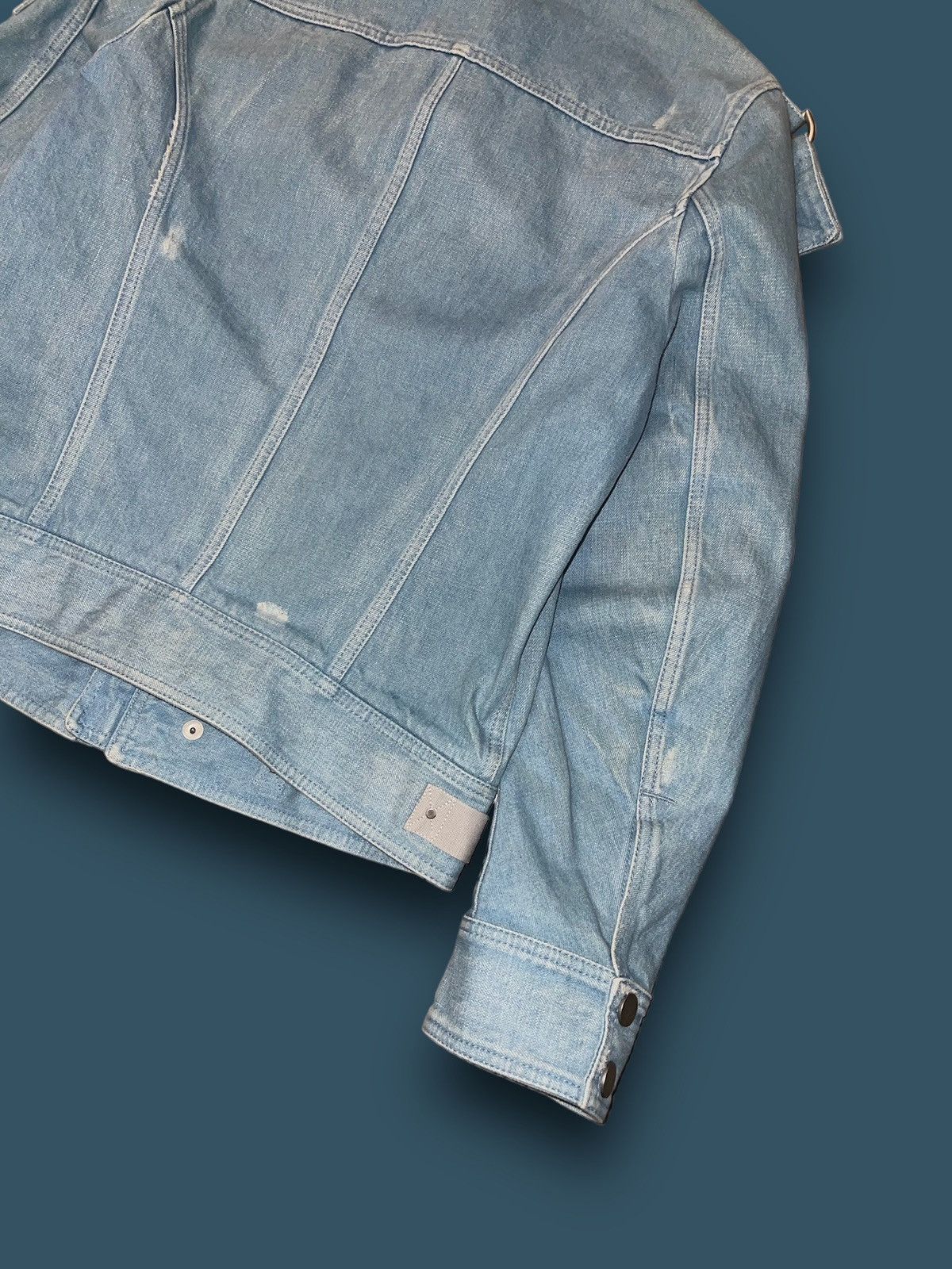 Diesel Diesel Black Gold Light Indigo Denim Light Bomber Jacket Size US M / EU 48-50 / 2 - 7 Thumbnail