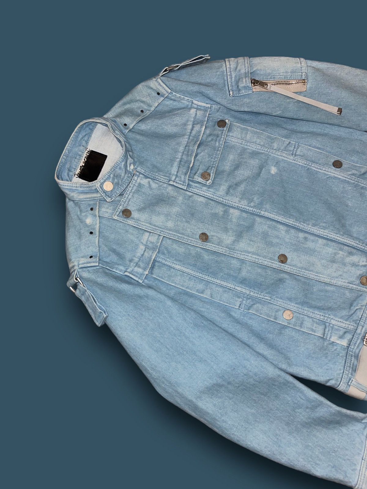 Diesel Diesel Black Gold Light Indigo Denim Light Bomber Jacket Size US M / EU 48-50 / 2 - 5 Thumbnail