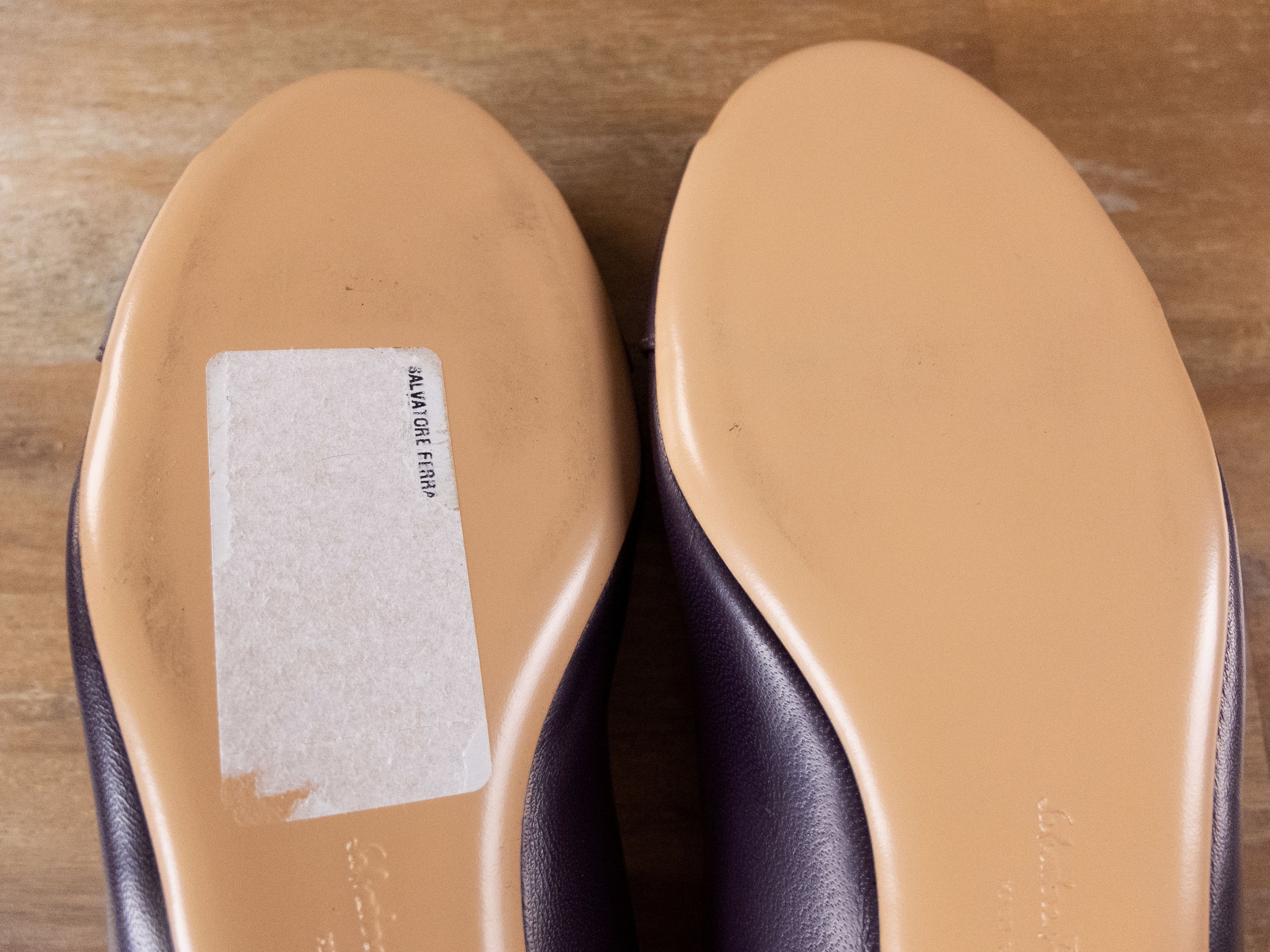 Salvatore Ferragamo SALVATORE FERRAGAMO Fiamma purple leather ballet flats shoes Size US 8 / IT 38 - 8 Thumbnail