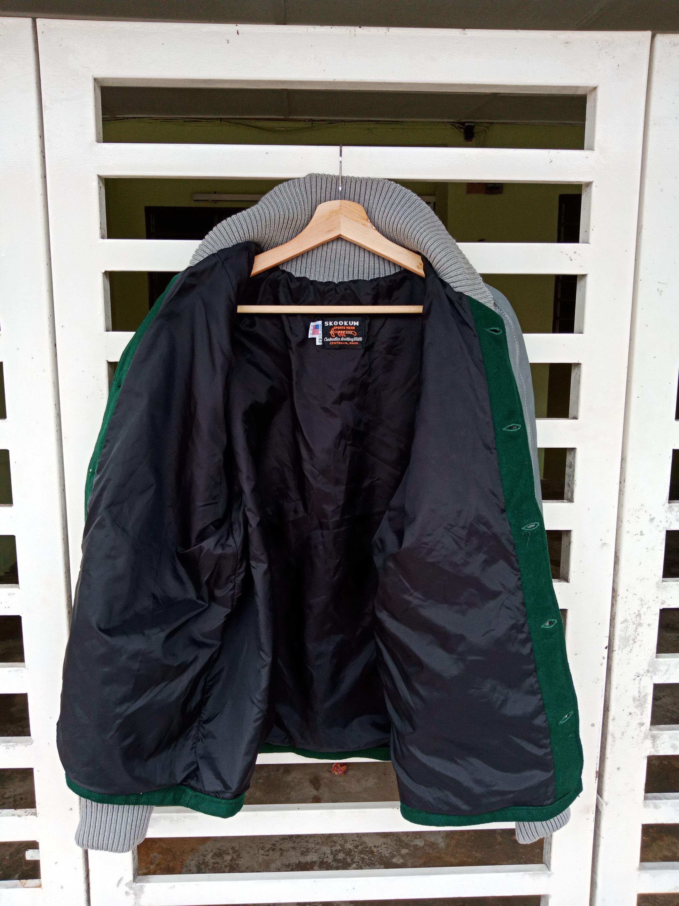 Skookum Skookum Two Tones Michael Jackson Wool Varsity Leather Size US L / EU 52-54 / 3 - 3 Thumbnail