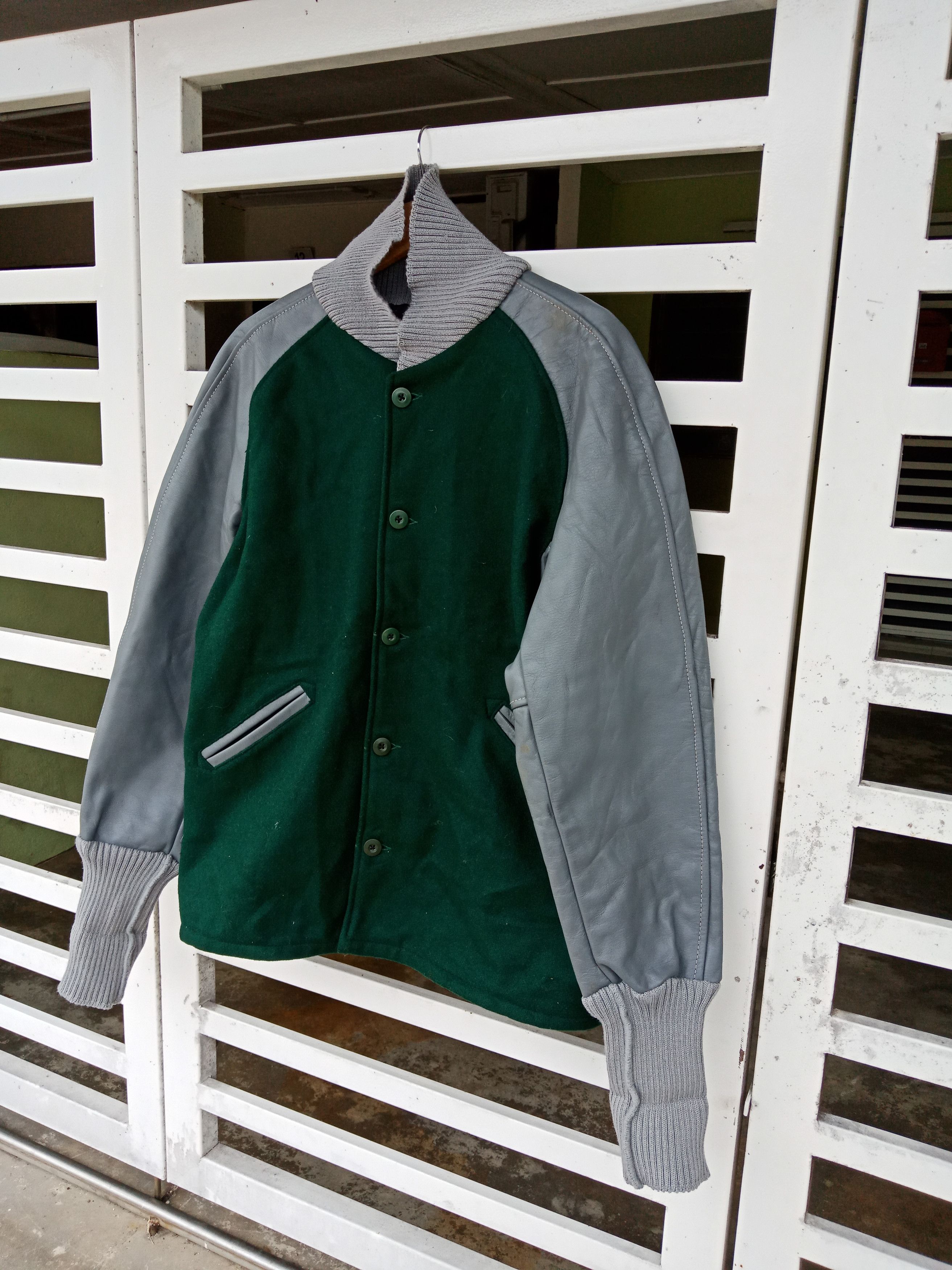 Skookum Skookum Two Tones Michael Jackson Wool Varsity Leather Size US L / EU 52-54 / 3 - 4 Thumbnail