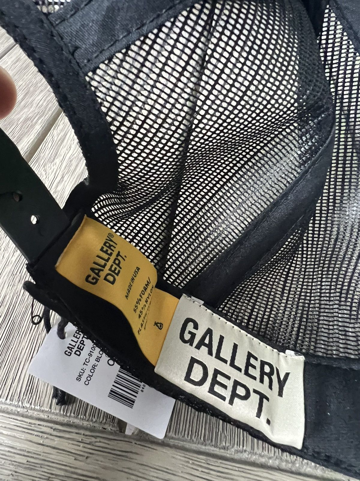 Gallery Dept. Gallery Dept Trucker Hat Black Size ONE SIZE - 5 Thumbnail