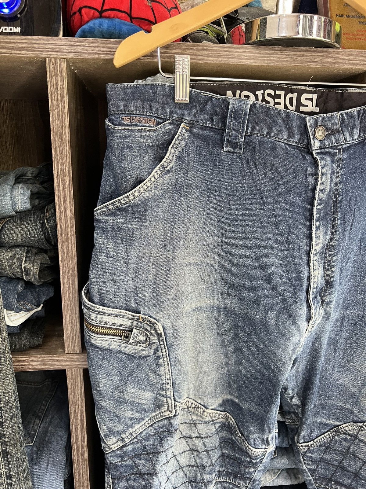 If Six Was Nine 🔥TS Design Double Knees Cargo Stretchable Denim Size US 40 / EU 56 - 2 Thumbnail