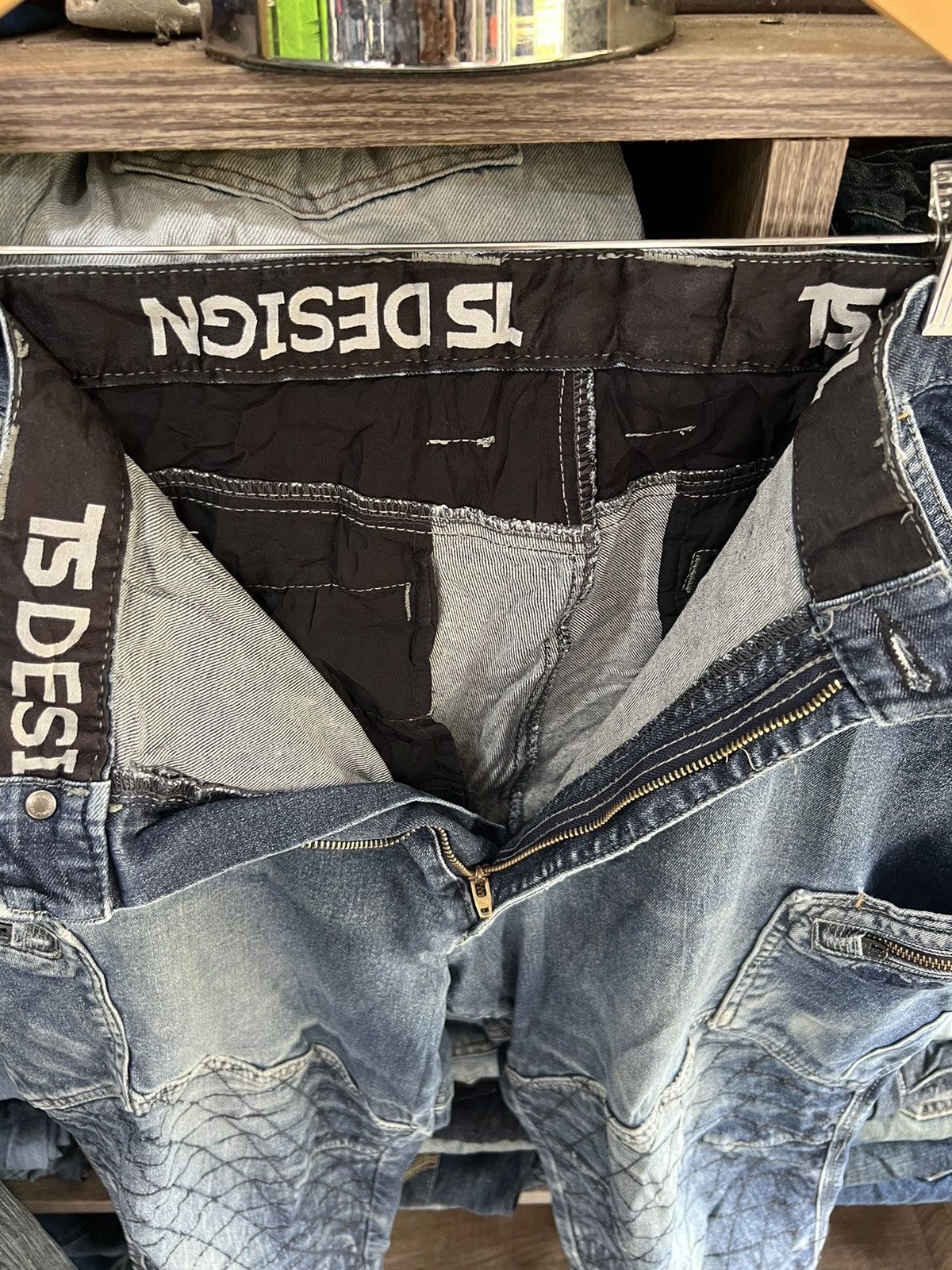 If Six Was Nine 🔥TS Design Double Knees Cargo Stretchable Denim Size US 40 / EU 56 - 12 Thumbnail