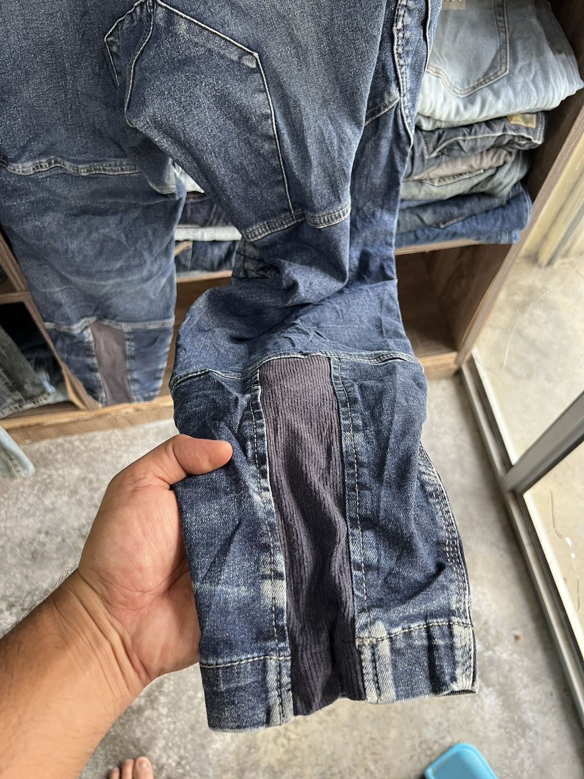 If Six Was Nine 🔥TS Design Double Knees Cargo Stretchable Denim Size US 40 / EU 56 - 13 Thumbnail