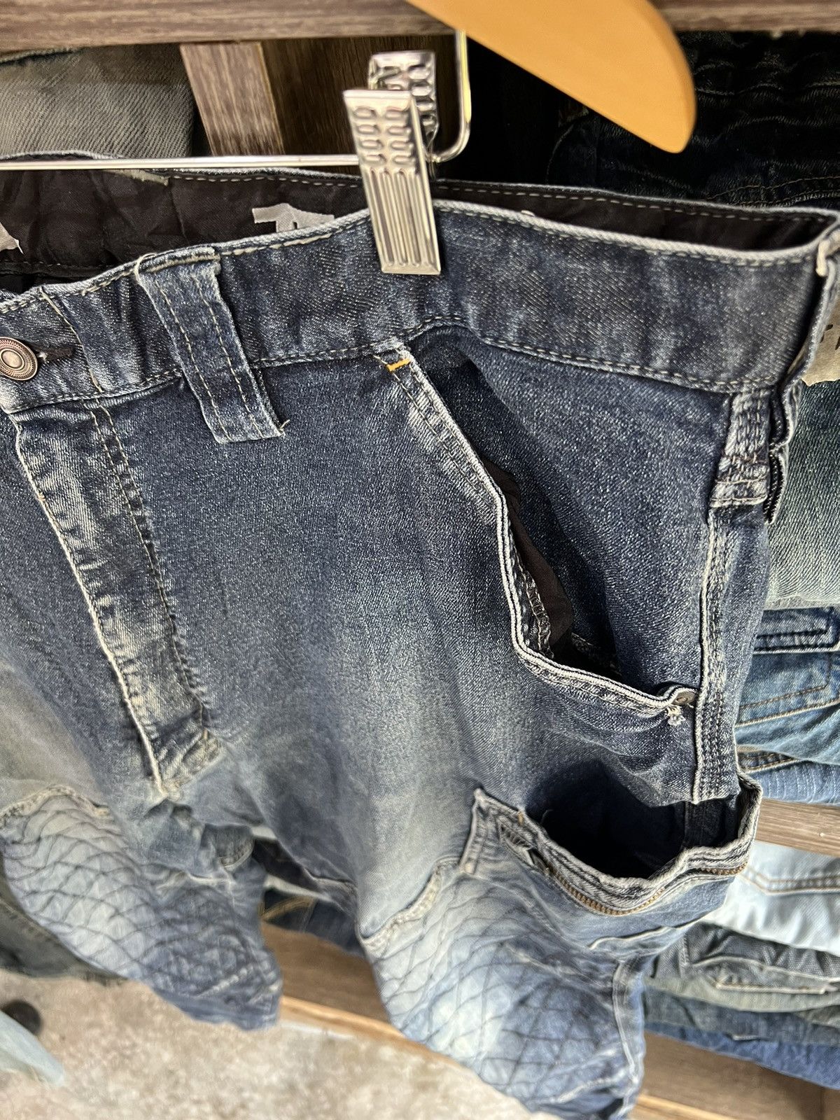 If Six Was Nine 🔥TS Design Double Knees Cargo Stretchable Denim Size US 40 / EU 56 - 6 Thumbnail