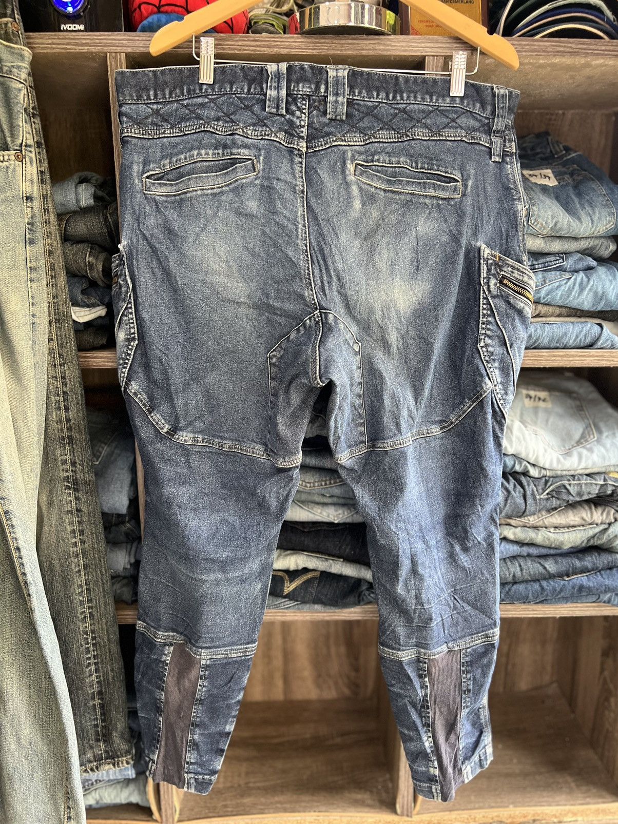 If Six Was Nine 🔥TS Design Double Knees Cargo Stretchable Denim Size US 40 / EU 56 - 1 Thumbnail