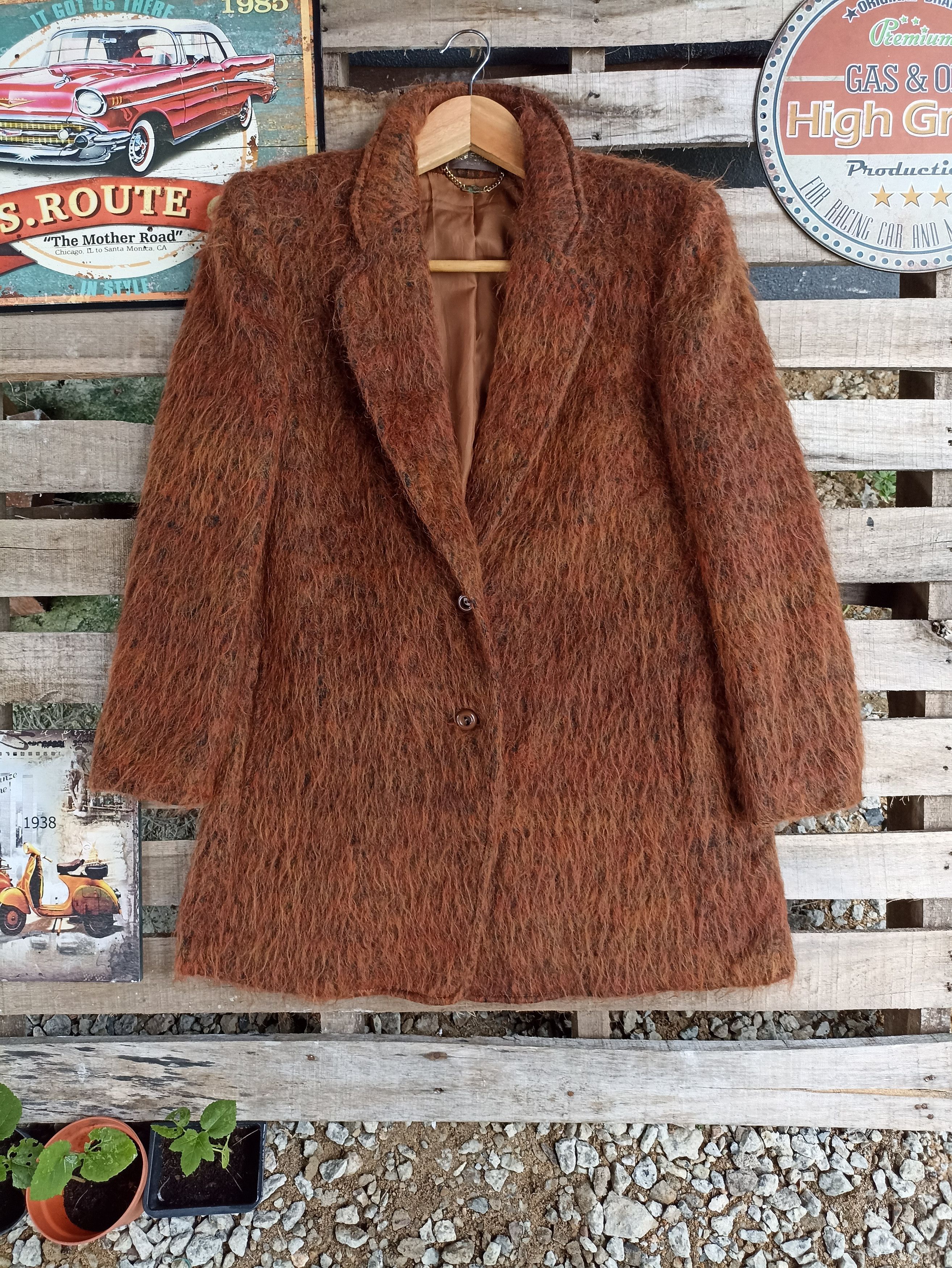 image of Archival Clothing x Avant Garde Vintage Well Formed Mohair Coat in Camel, Men's (Size Small)