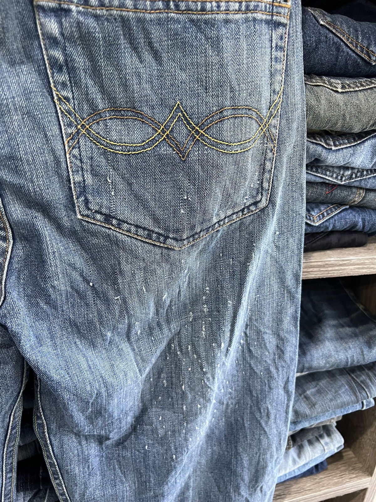 Japanese Brand 🔥Rare Flip The Script Redline Selvedge Denim Size US 34 / EU 50 - 11 Thumbnail