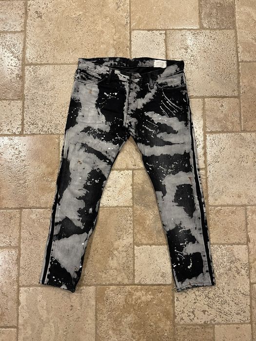 Fear of God Fear of God x Maxfield Tie Dye Selvedge Romper Denim Pants ...