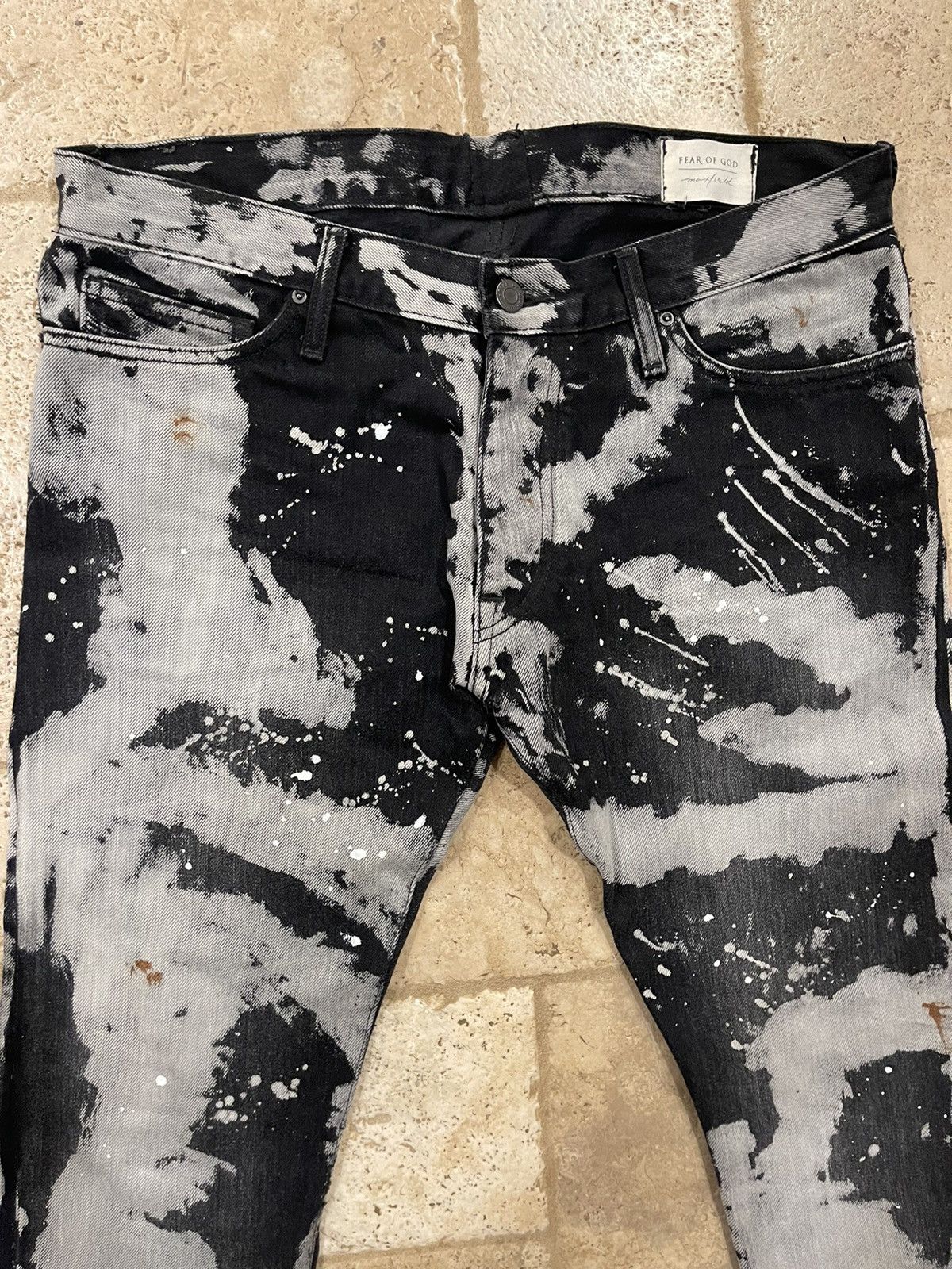 Fear of God Fear of God x Maxfield Tie Dye Selvedge Romper Denim Pants Size US 34 / EU 50 - 4 Thumbnail