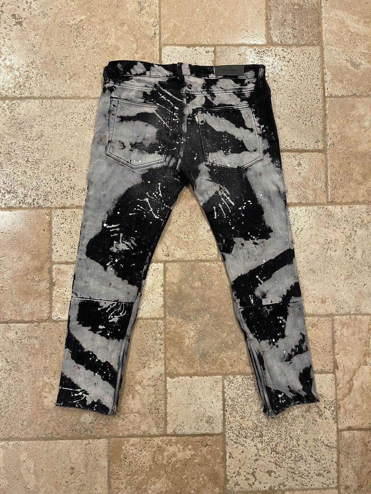 Fear of God Fear of God x Maxfield Tie Dye Selvedge Romper Denim Pants Size US 34 / EU 50 - 2 Thumbnail