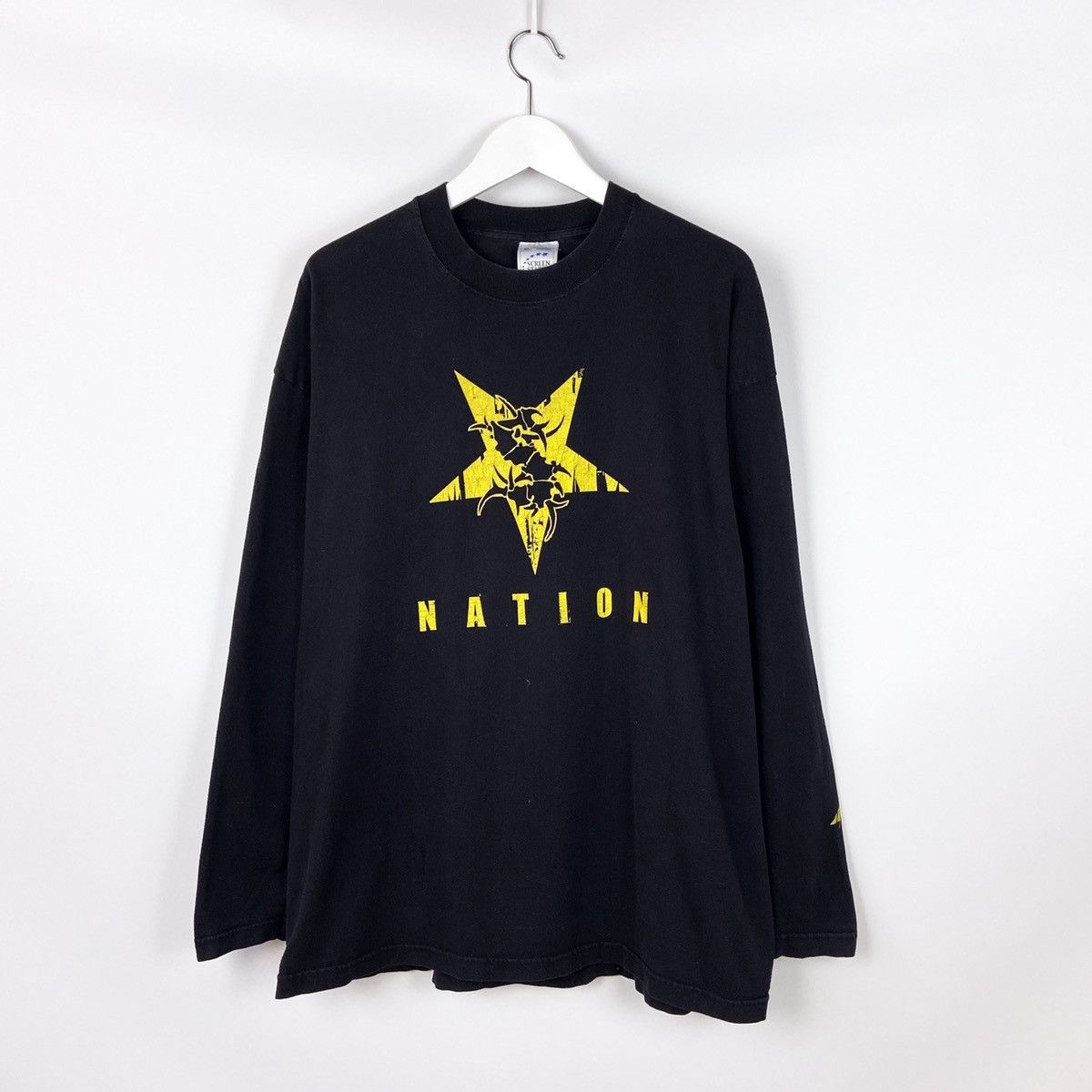 Band Tees × Vintage Vintage 00’s Sepultura Nation Faded Travis style longsleev Size US XL / EU 56 / 4 - 1 Thumbnail