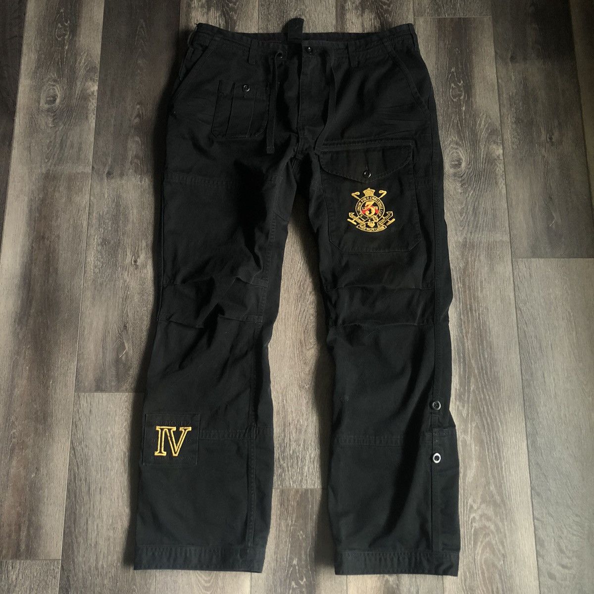 image of Vintage Polo Ralph Laurent Snow Challenge Cargo Pants 36X32 in Black, Men's