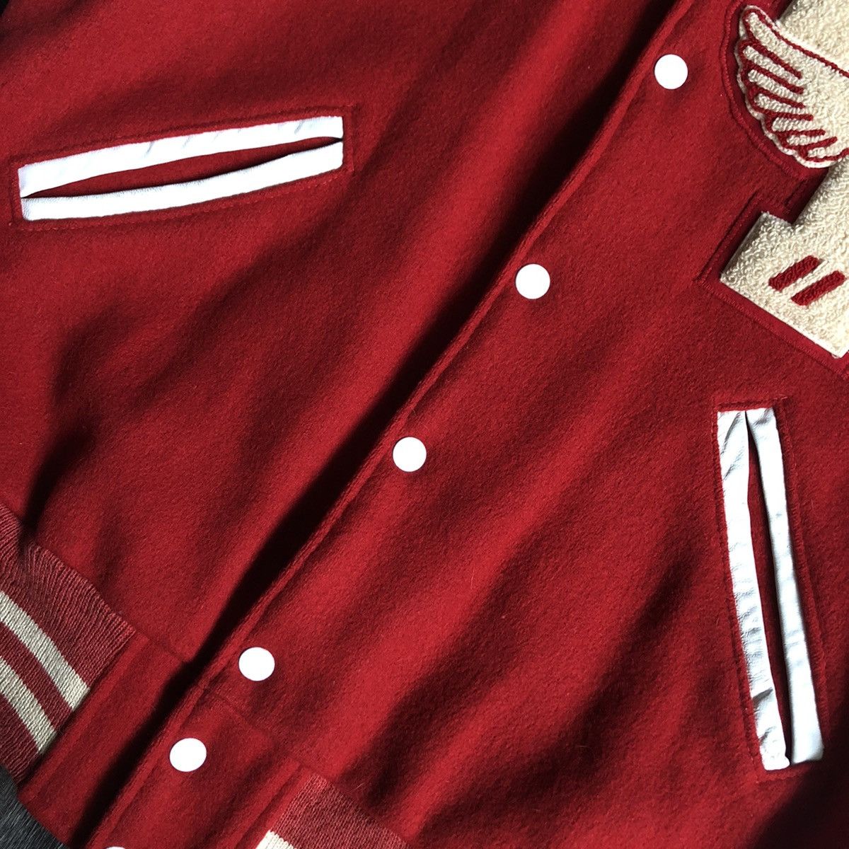 Vintage Vintage 1960s C&S Sportswear T Wings Varsity Leather Jacket Size US L / EU 52-54 / 3 - 6 Thumbnail