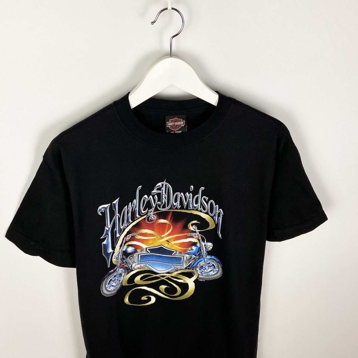 Harley Davidson Vintage 00s Harley-Davidson H-D Clearwater South Africa tee Size US M / EU 48-50 / 2 - 2 Thumbnail
