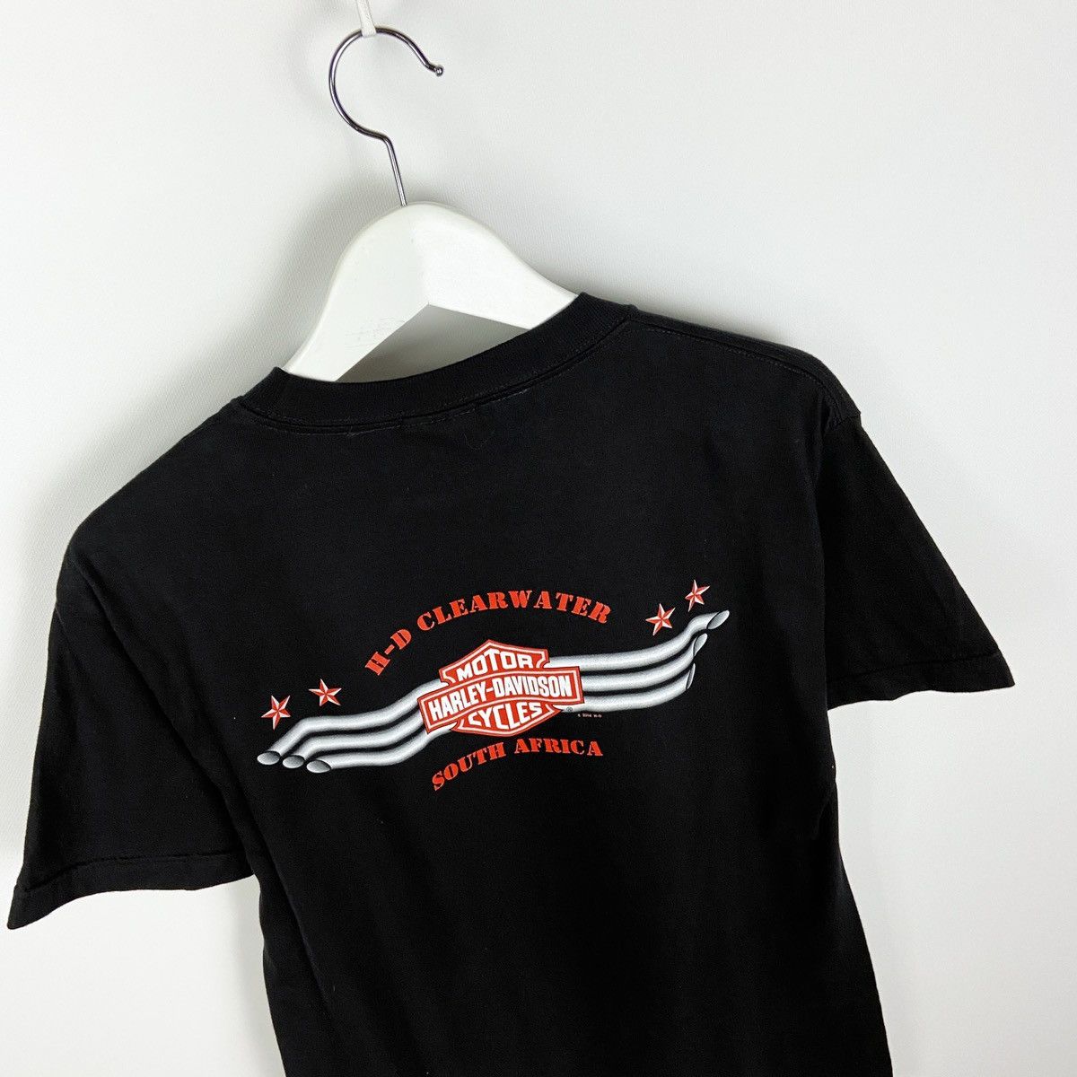Harley Davidson Vintage 00s Harley-Davidson H-D Clearwater South Africa tee Size US M / EU 48-50 / 2 - 3 Thumbnail