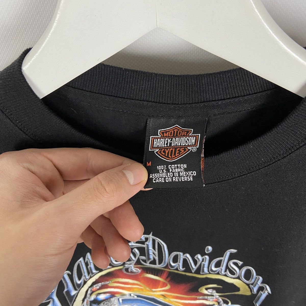 Harley Davidson Vintage 00s Harley-Davidson H-D Clearwater South Africa tee Size US M / EU 48-50 / 2 - 7 Thumbnail