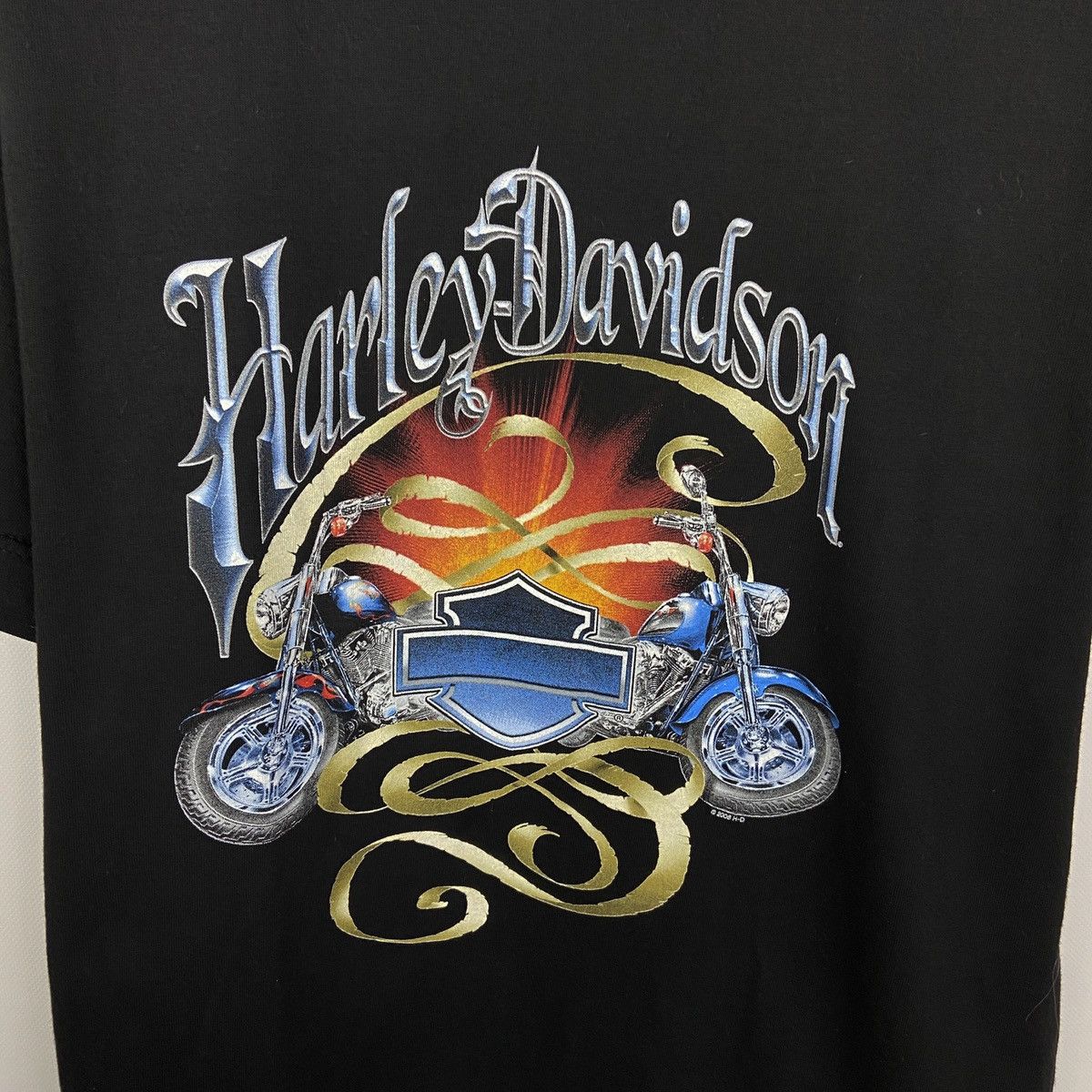 Harley Davidson Vintage 00s Harley-Davidson H-D Clearwater South Africa tee Size US M / EU 48-50 / 2 - 4 Thumbnail