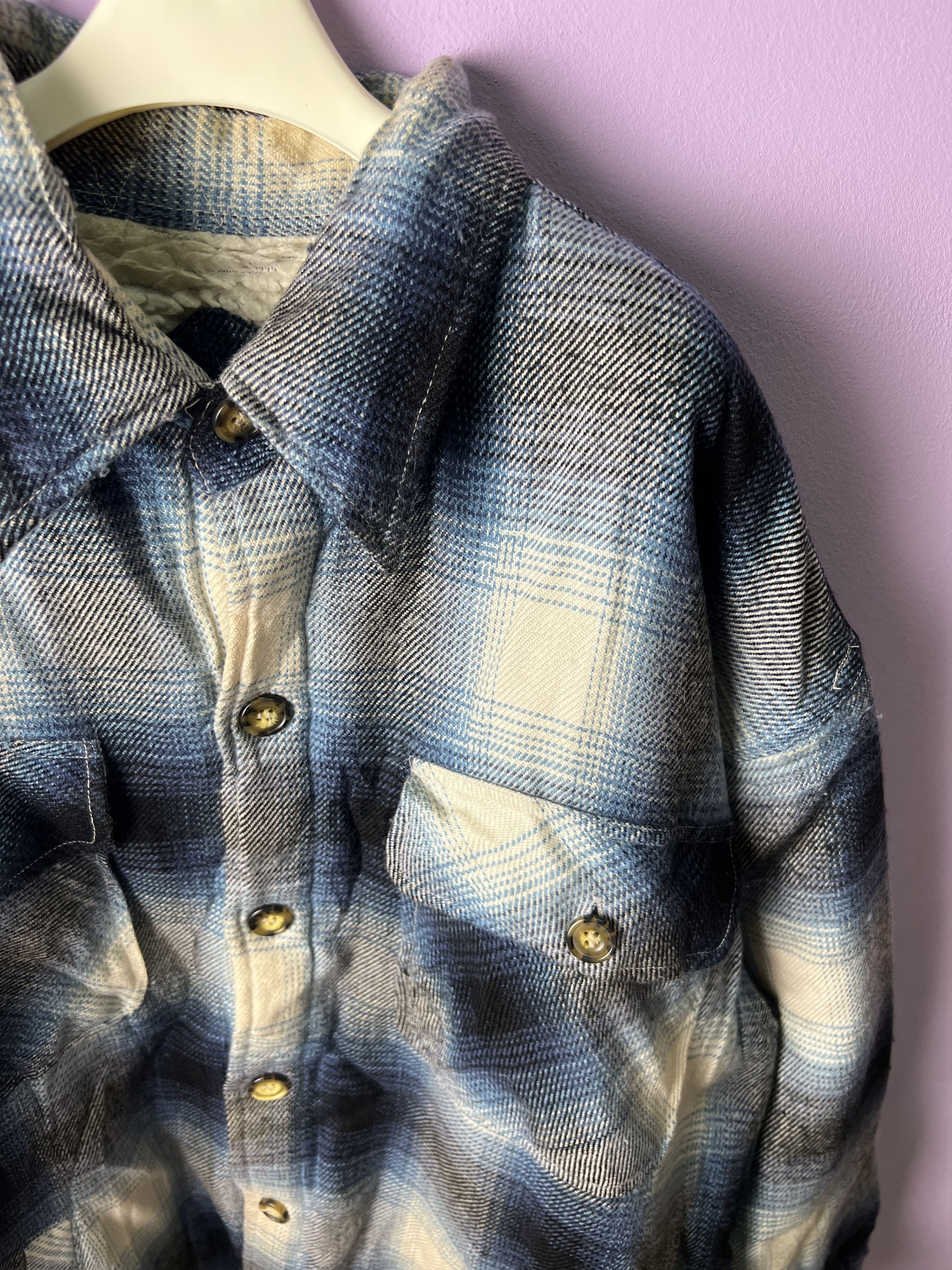 Japanese Brand 🔥Bayleaf Flannel Sherpa Jackets Size US L / EU 52-54 / 3 - 5 Thumbnail