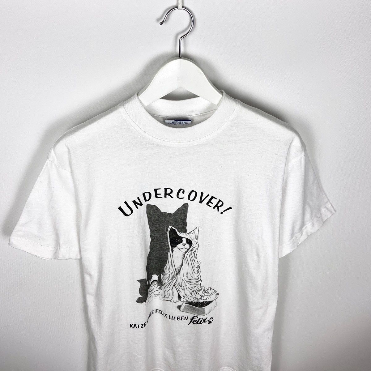 Other Vintage 90s Felix cat food Promo Undercover tee size M White Size US M / EU 48-50 / 2 - 2 Thumbnail