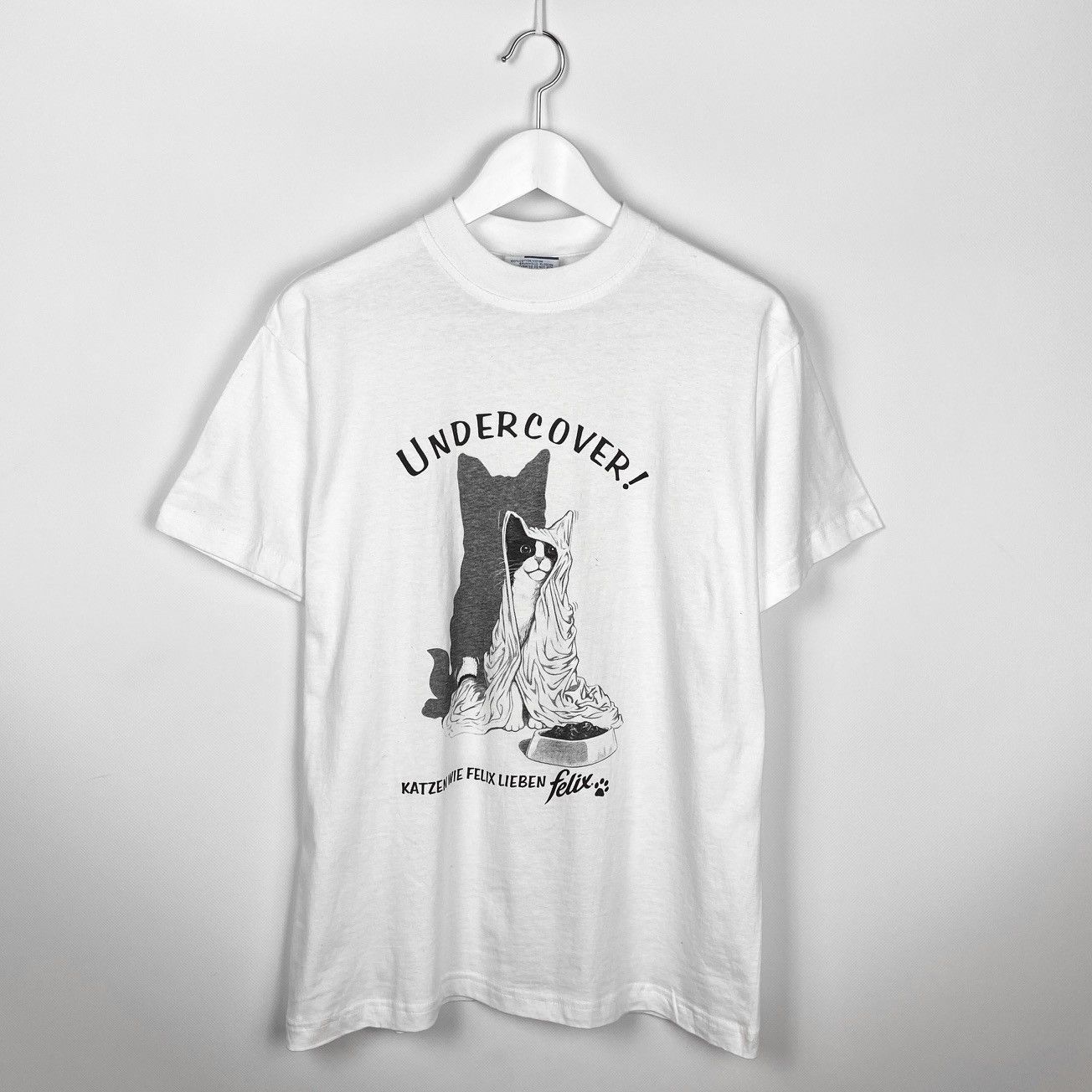 Other Vintage 90s Felix cat food Promo Undercover tee size M White Size US M / EU 48-50 / 2 - 1 Thumbnail