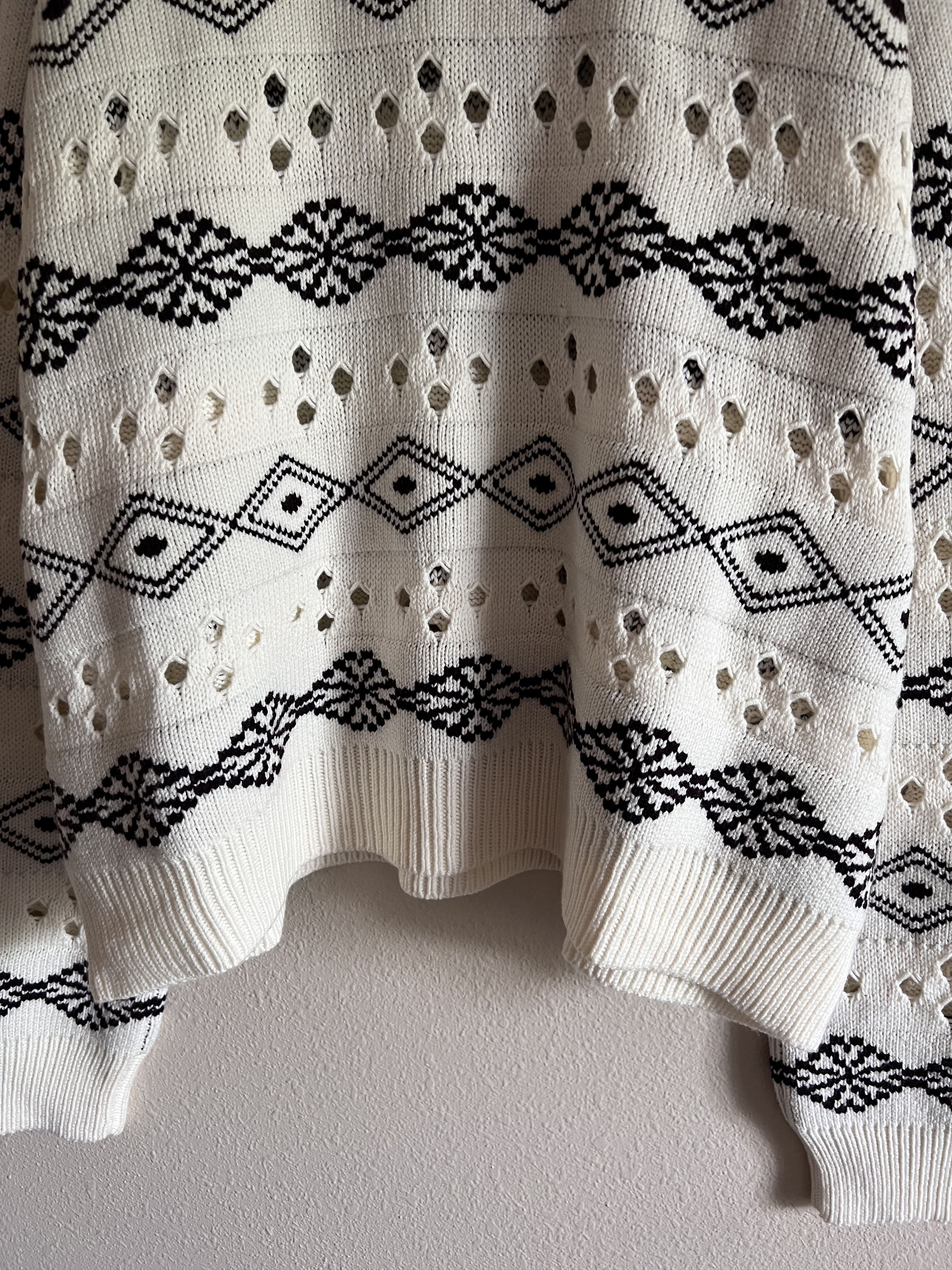 Namacheko Namacheko Solin Crewneck Wool Sweater in Ecru White Size US L / EU 52-54 / 3 - 3 Thumbnail