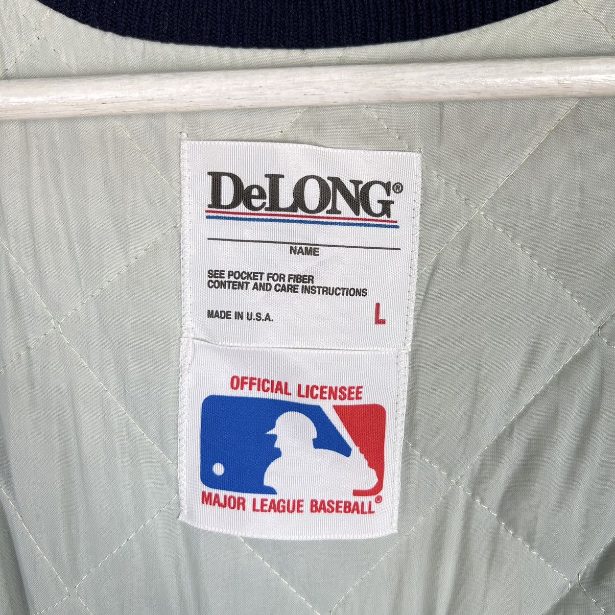 MLB 🔥 80s DELONG CLEVELAND INDIANS MLB CORDUROY BOMBER JACKET Size US L / EU 52-54 / 3 - 10 Thumbnail
