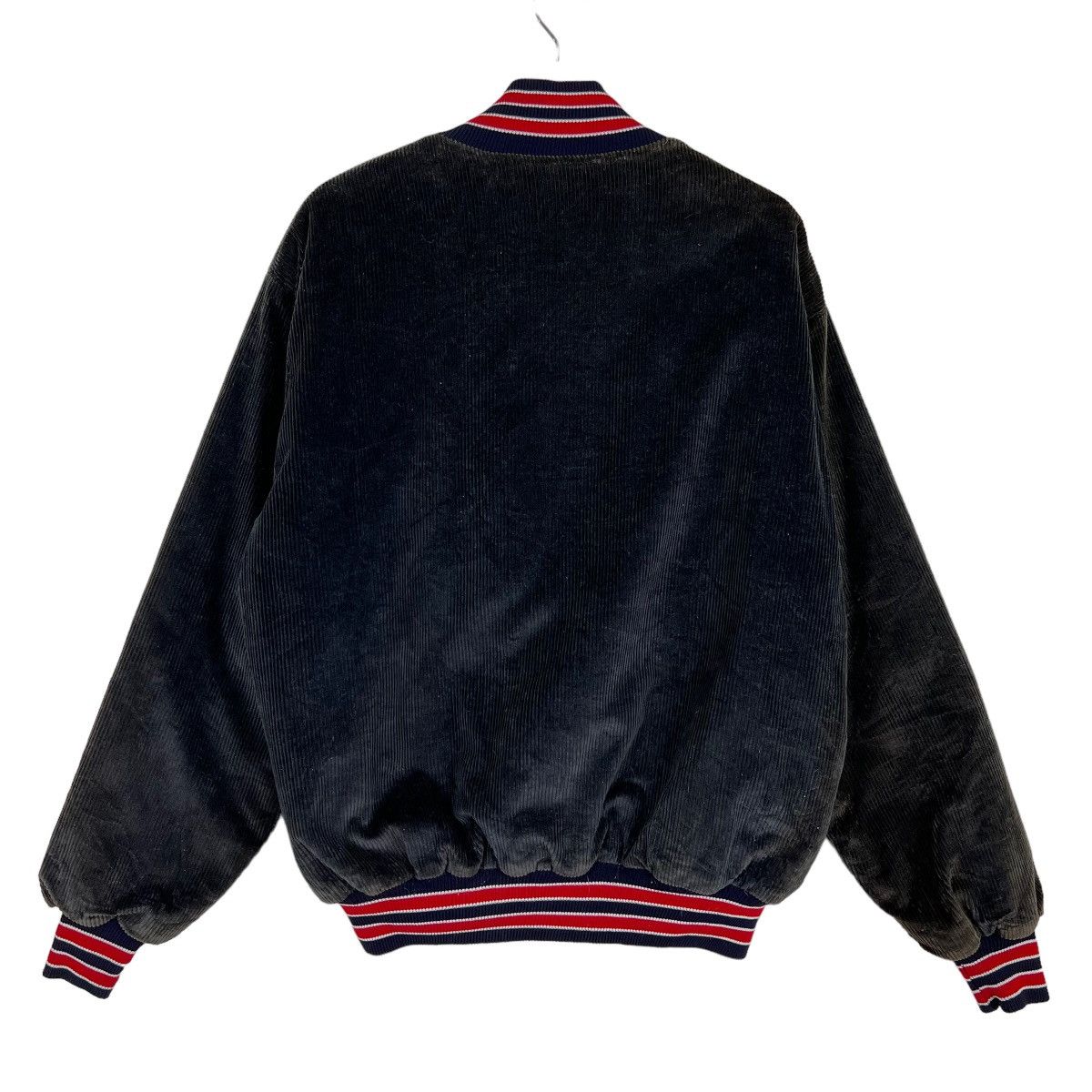 MLB 🔥 80s DELONG CLEVELAND INDIANS MLB CORDUROY BOMBER JACKET Size US L / EU 52-54 / 3 - 8 Thumbnail
