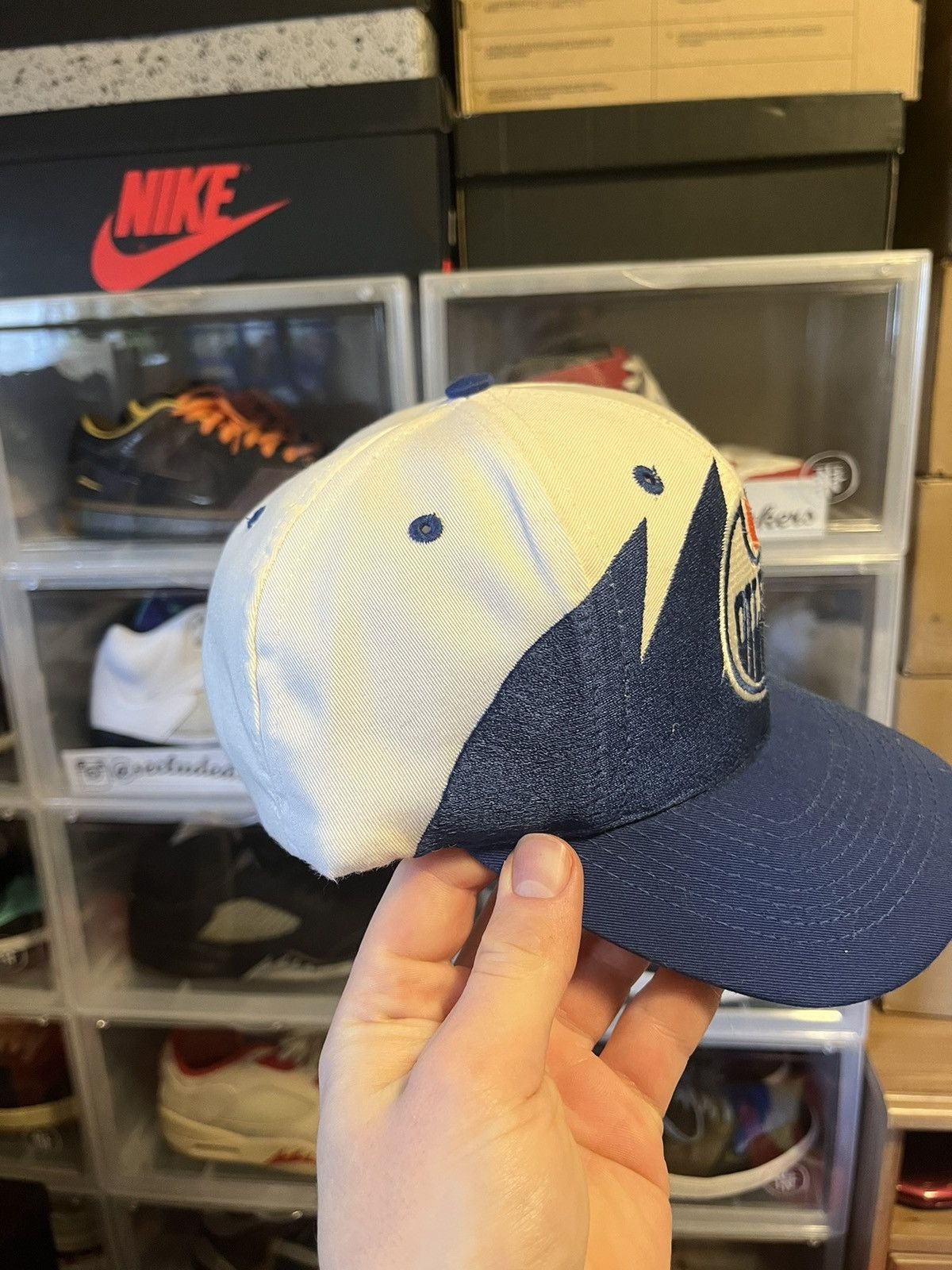 NHL Edmonton Oilers Sharktooth Snapback RARE Size ONE SIZE - 2 Thumbnail