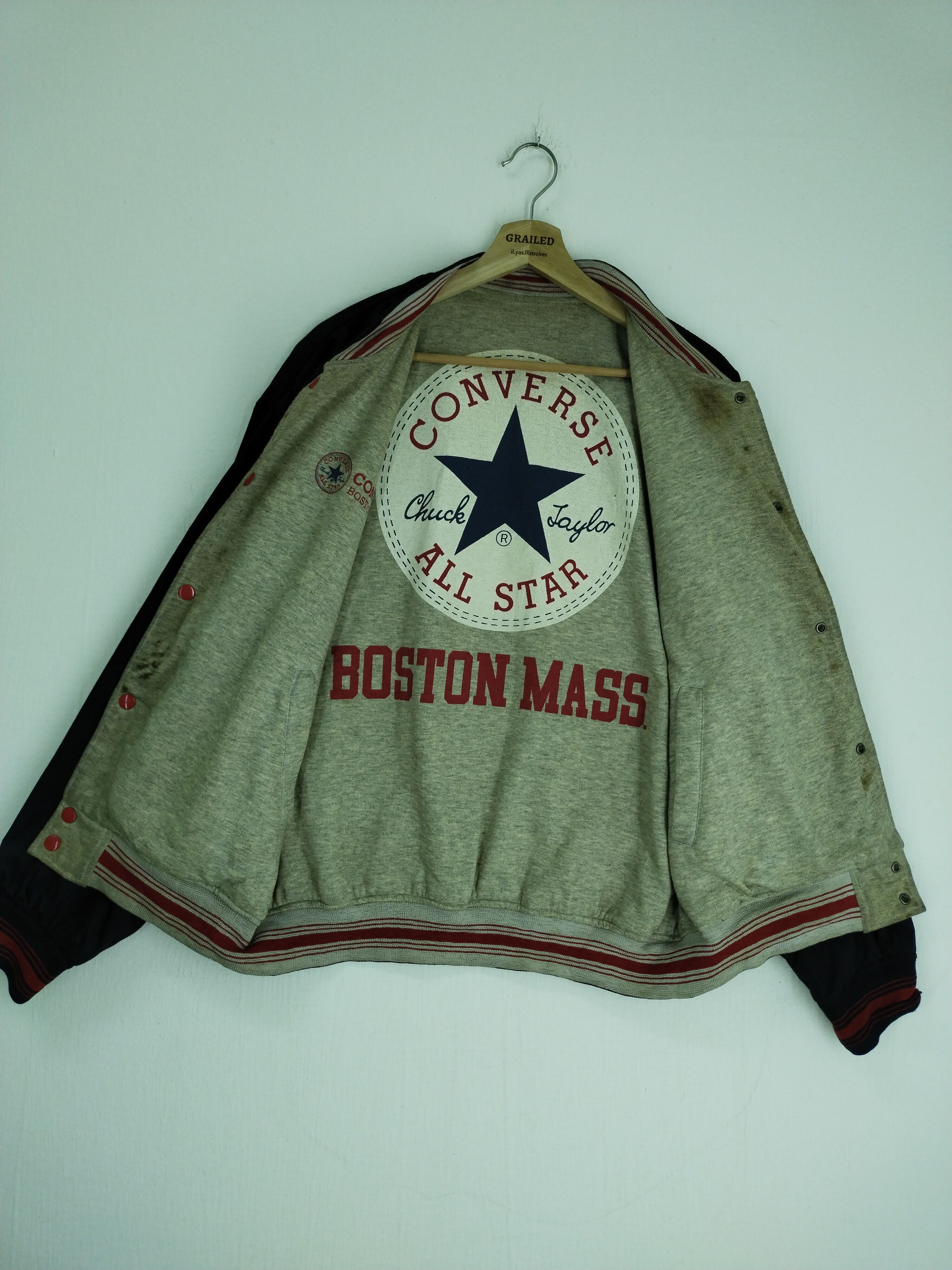 Converse × Vintage VINTAGE CONVERSE REVERSIBLE BIG LOGO BOMBER JACKET Size US L / EU 52-54 / 3 - 1 Thumbnail