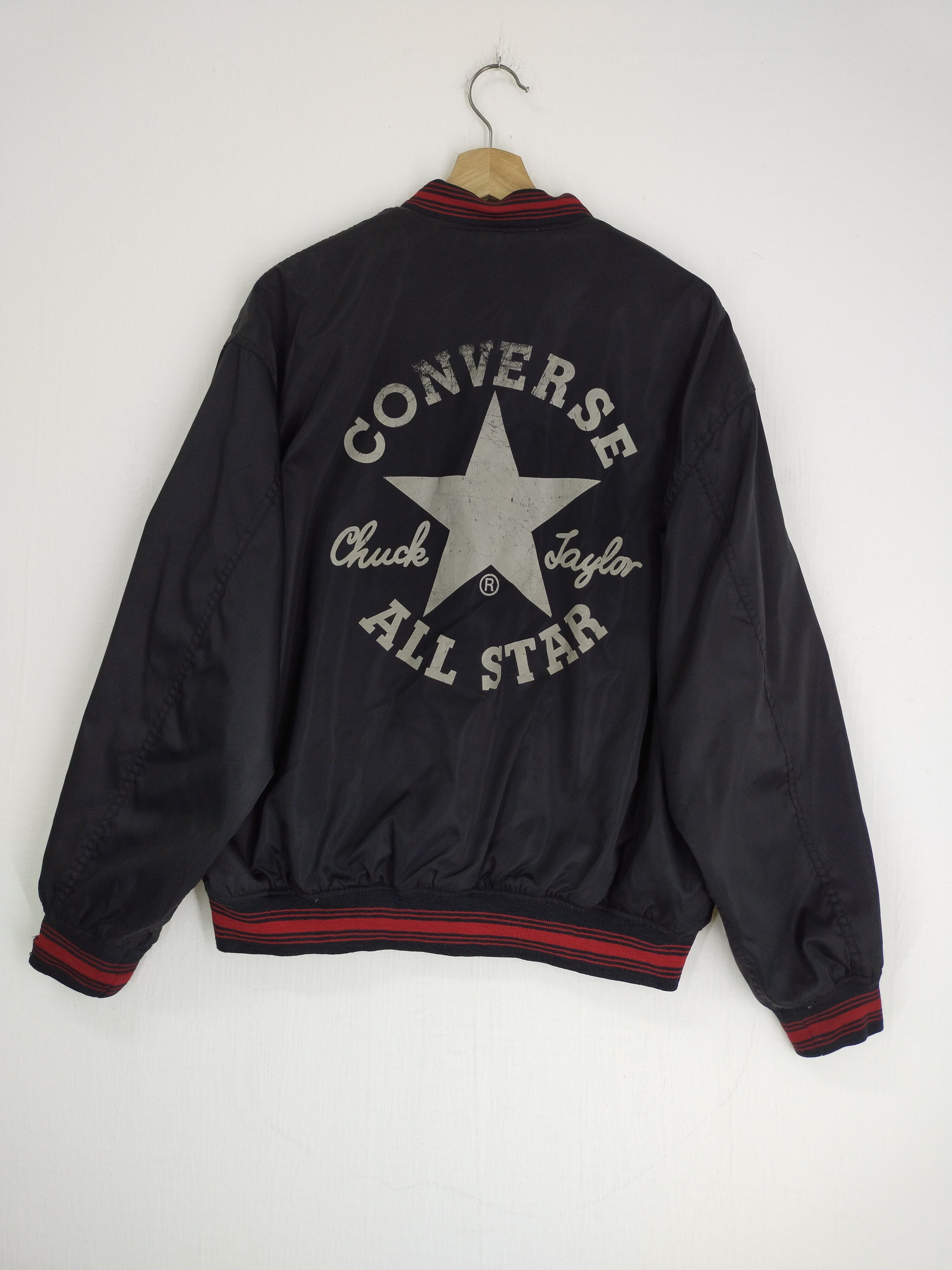 Converse × Vintage VINTAGE CONVERSE REVERSIBLE BIG LOGO BOMBER JACKET Size US L / EU 52-54 / 3 - 9 Thumbnail