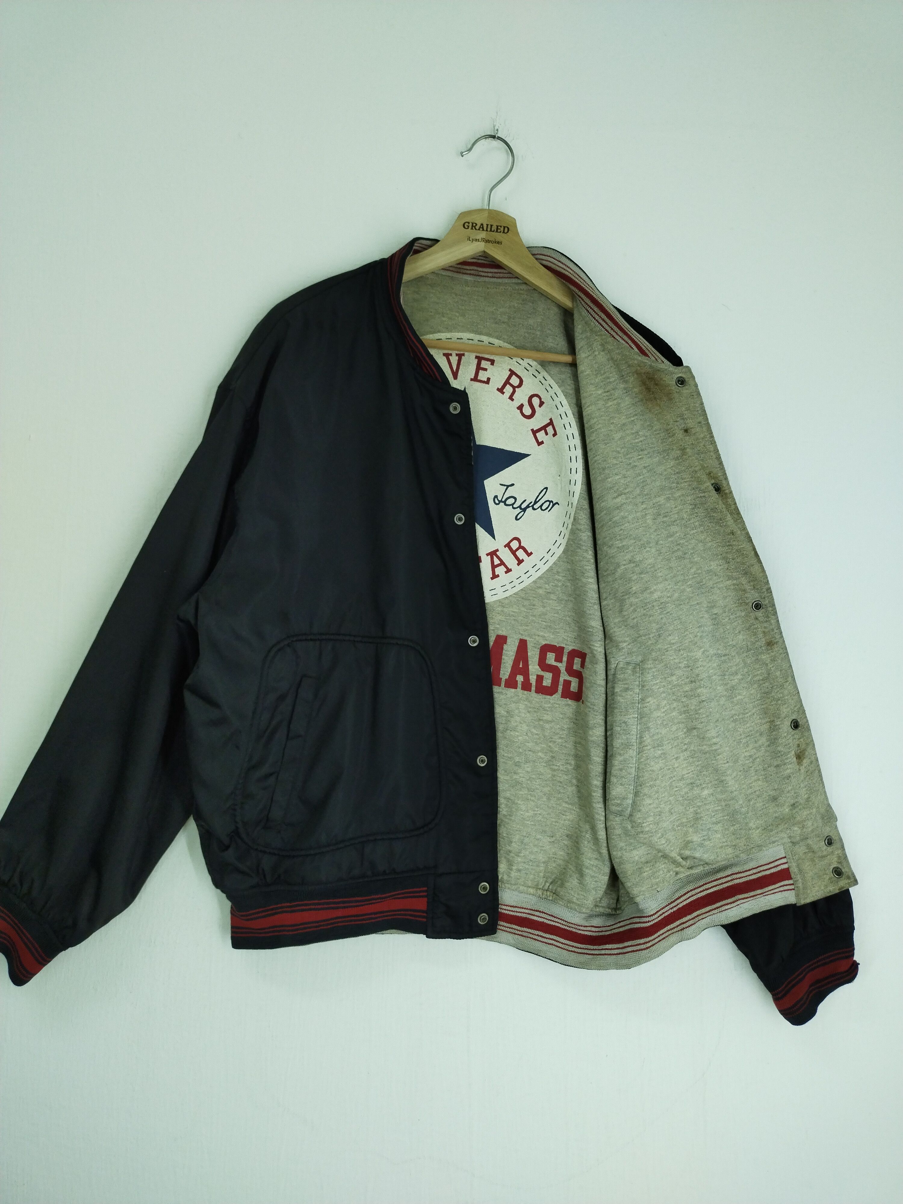 Converse × Vintage VINTAGE CONVERSE REVERSIBLE BIG LOGO BOMBER JACKET Size US L / EU 52-54 / 3 - 3 Thumbnail