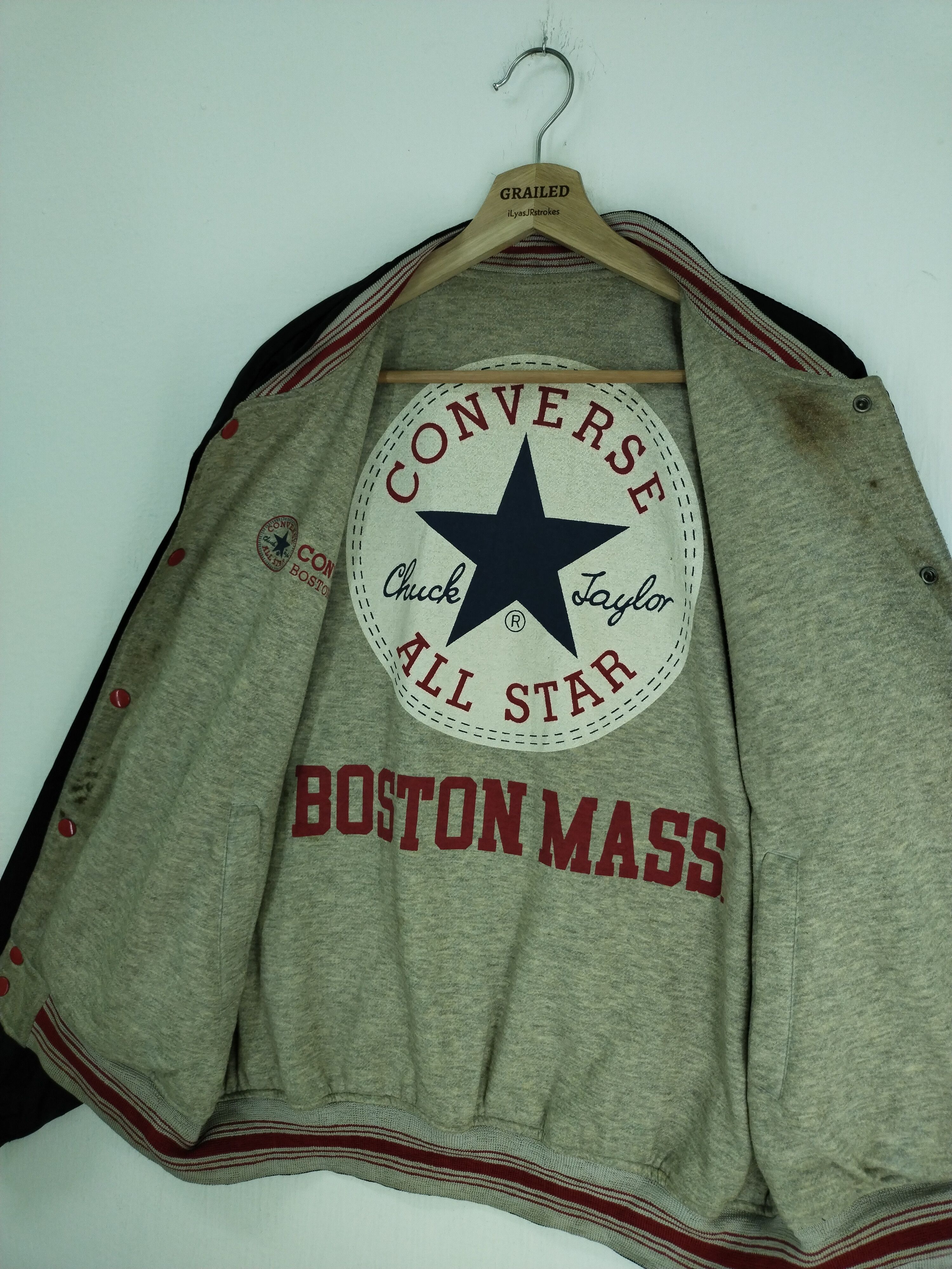 Converse × Vintage VINTAGE CONVERSE REVERSIBLE BIG LOGO BOMBER JACKET Size US L / EU 52-54 / 3 - 5 Thumbnail