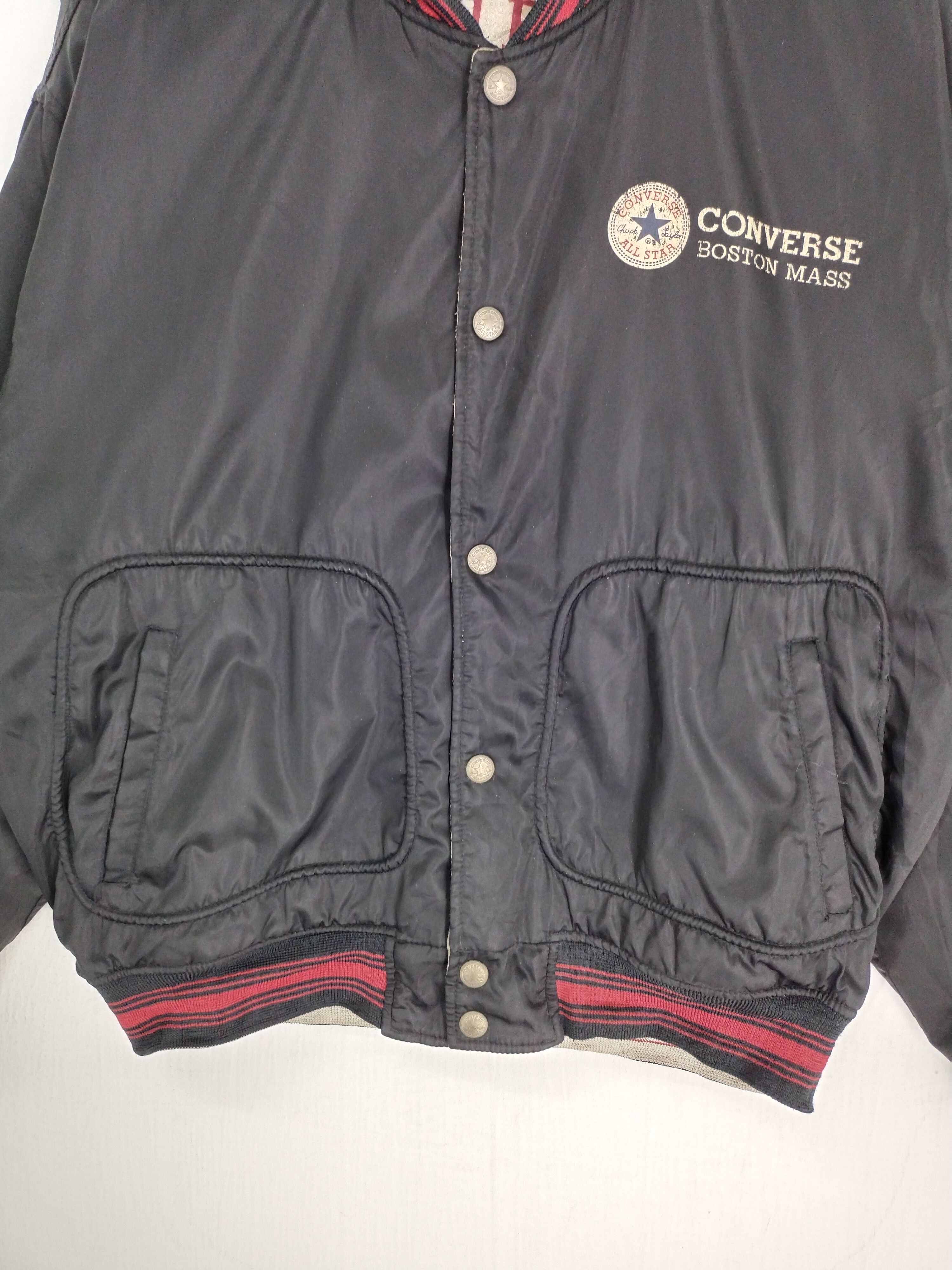 Converse × Vintage VINTAGE CONVERSE REVERSIBLE BIG LOGO BOMBER JACKET Size US L / EU 52-54 / 3 - 11 Thumbnail