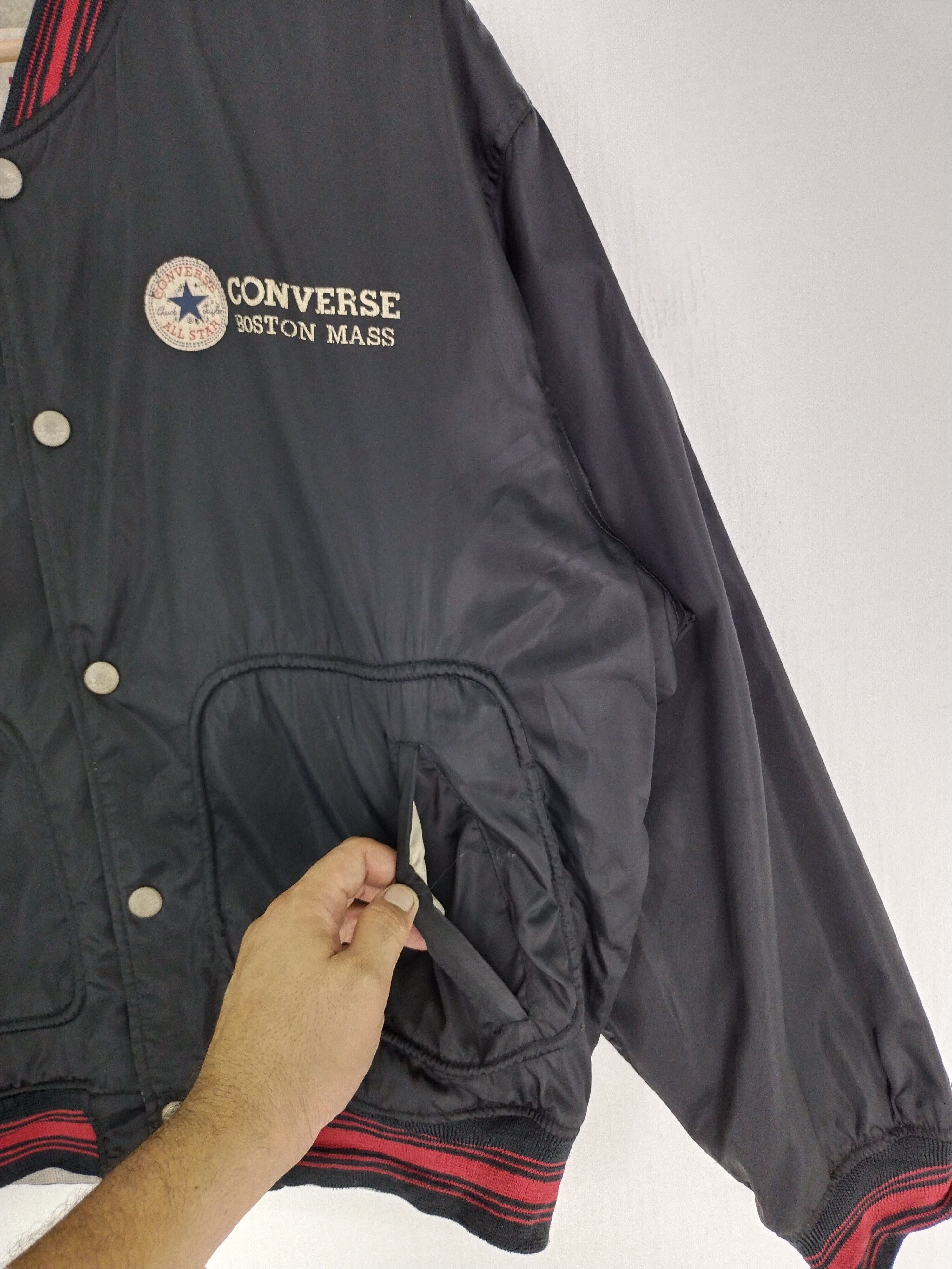 Converse × Vintage VINTAGE CONVERSE REVERSIBLE BIG LOGO BOMBER JACKET Size US L / EU 52-54 / 3 - 13 Thumbnail