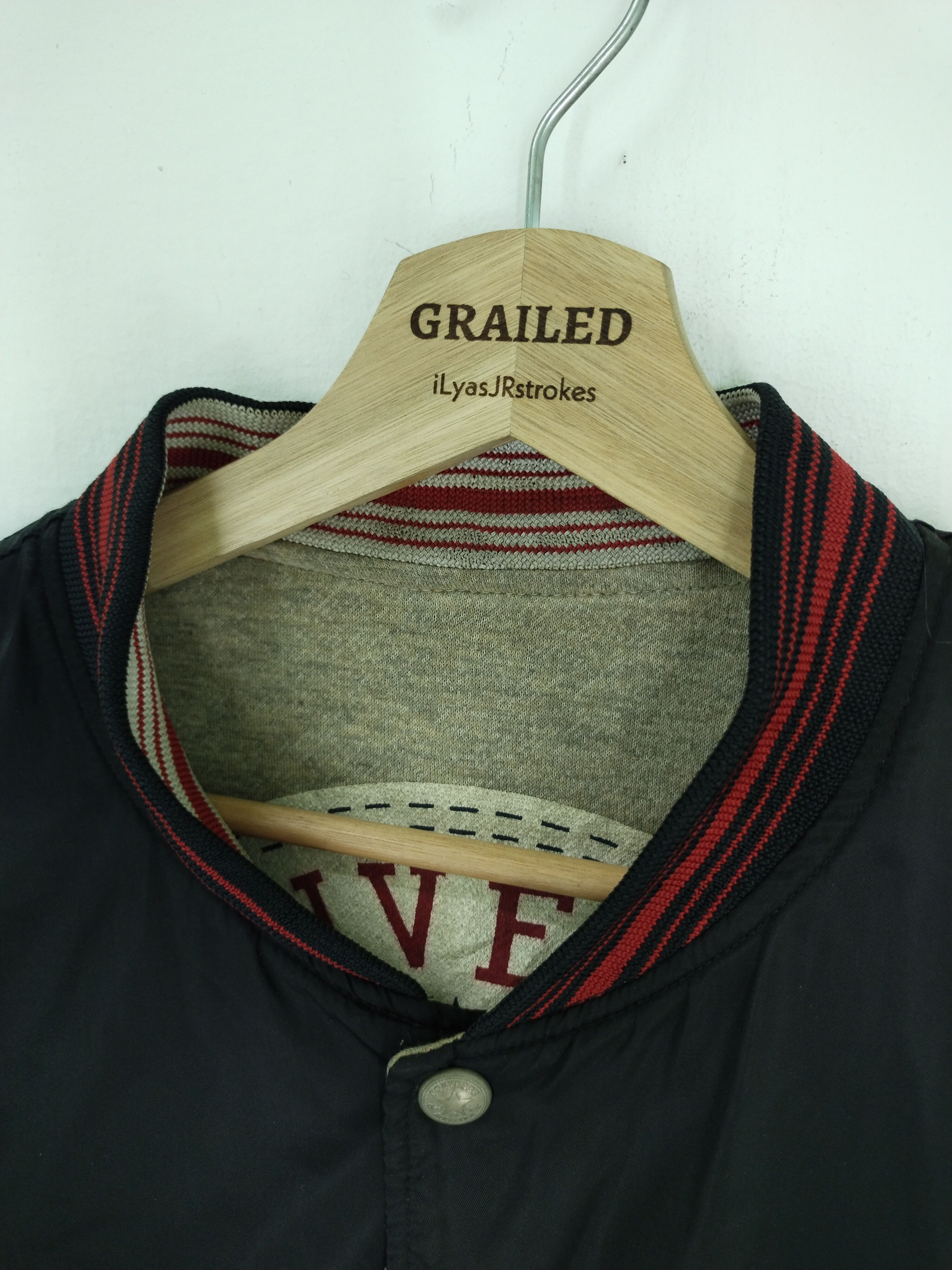 Converse × Vintage VINTAGE CONVERSE REVERSIBLE BIG LOGO BOMBER JACKET Size US L / EU 52-54 / 3 - 20 Thumbnail