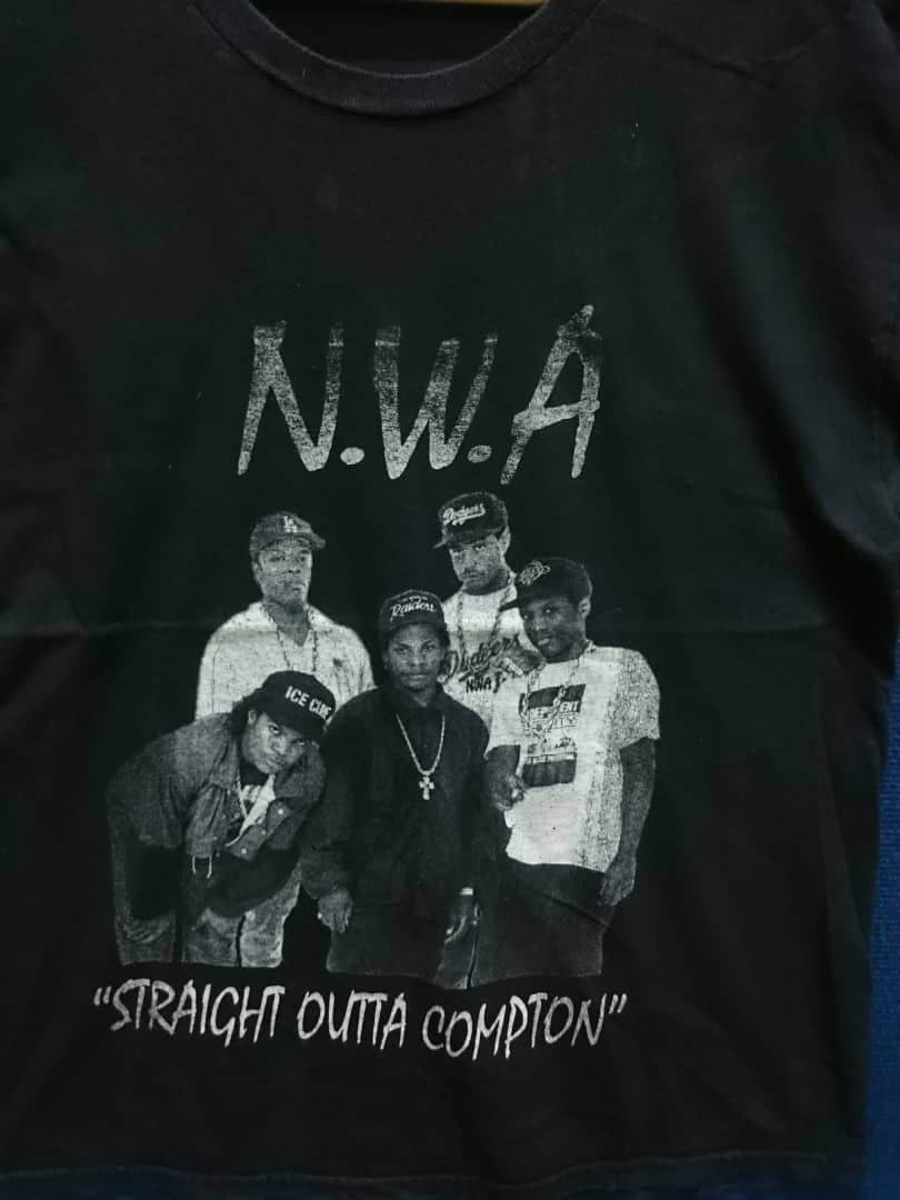 Rap Tees × Vintage Vintage N.W.A Stright Outta Compton Shirt Size US M / EU 48-50 / 2 - 2 Thumbnail