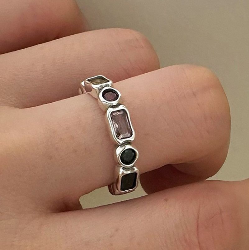 Jewelry Unique Zircons Rings Size ONE SIZE - 2 Thumbnail